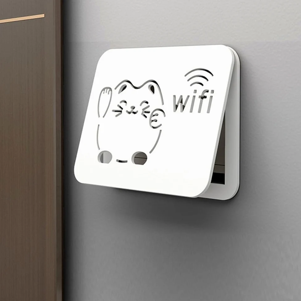 Caja de fusibles decorativa montada en la pared con puerta abatible para protección del medidor eléctrico y aspecto elegante (C)