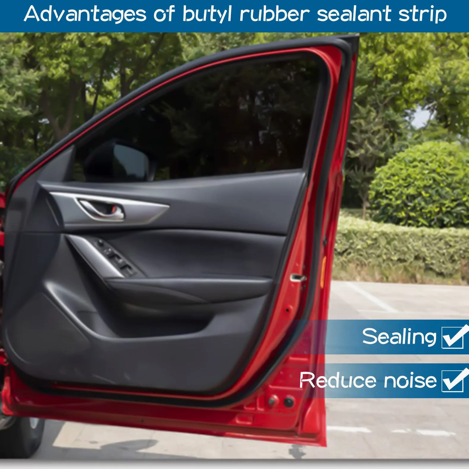 Cinta de butilo redonda, cinta adhesiva de butilo, sellador impermeable, cinta de sellado de betún autoadhesiva, cinta de sellado para ventanas, para caravanas, coches, camiones, faros, redondos