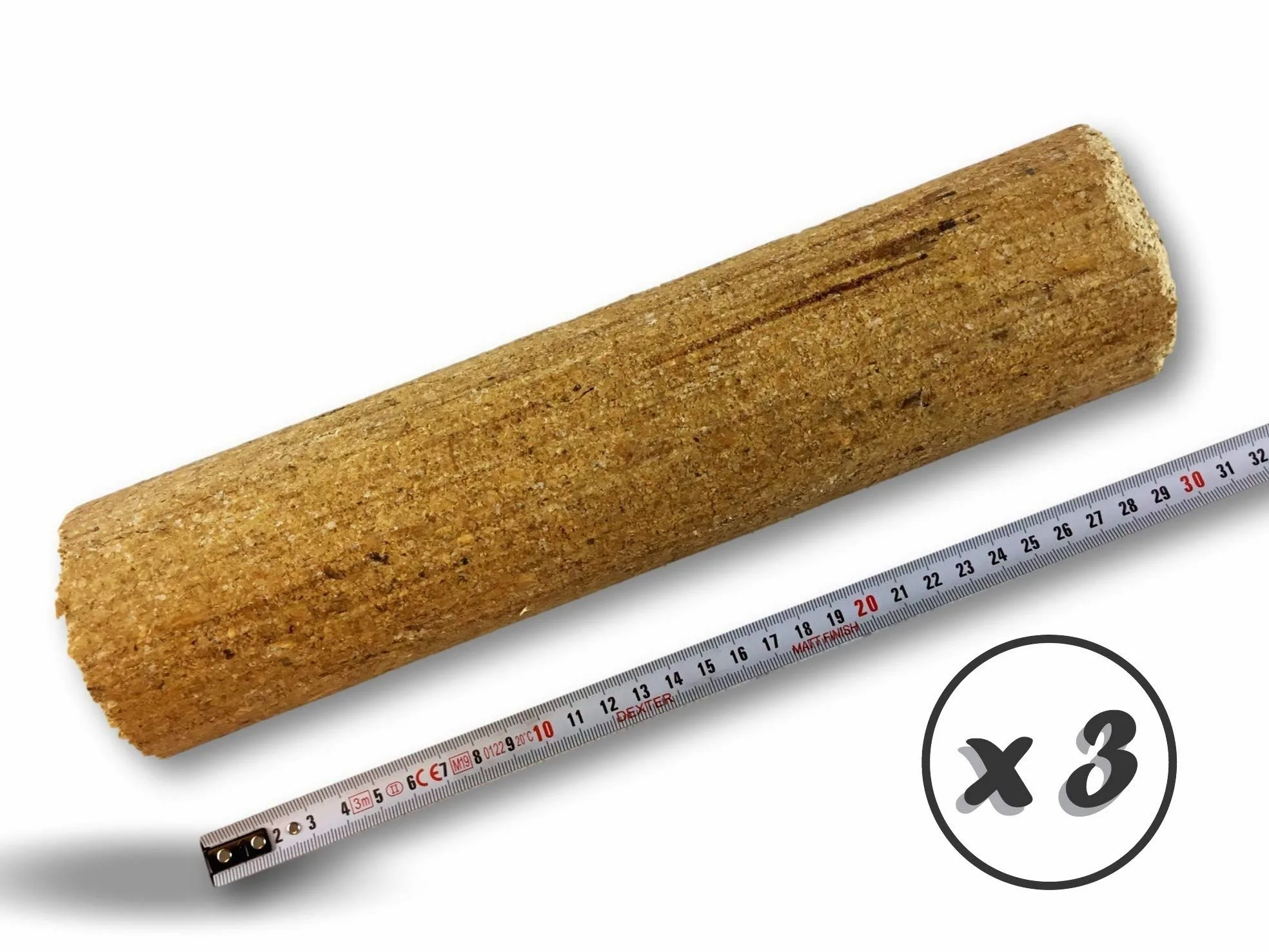 Lote de 3 leños químicos para deshollinar | Chimeneas, Insertos, Estufas, calderas, hogares Abiertos | Compatible con Todos los conductos de Humo | Eficacia Total en 15 días | Kibros 4BUCH2x3