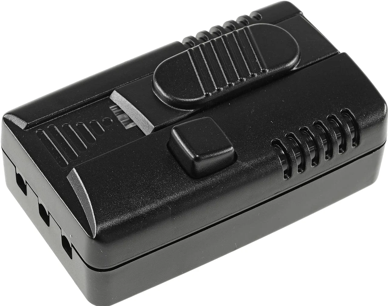 ChiliTec Interruptor de pie con dimmer, LED 3-100 watts, interruptor ON/OFF, control deslizante infinitamente variable, para lámparas regulables