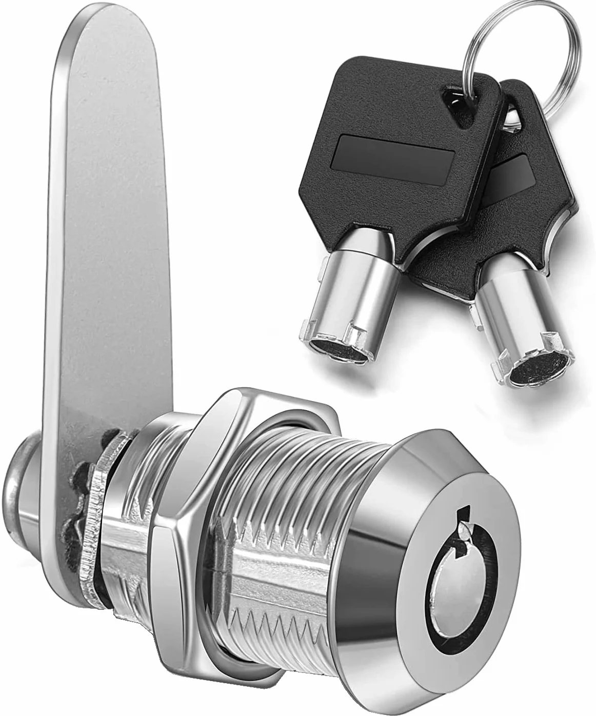 Cerradura tubular de rosca 20 mm cilindro para buzón armario llaves iguales