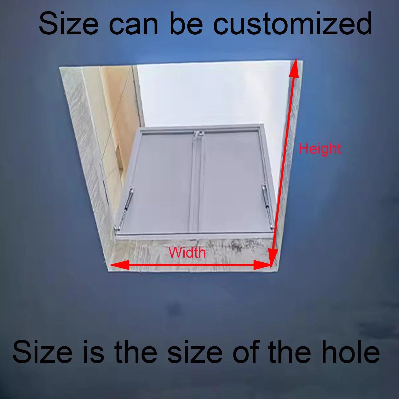 Aleación Aluminio Trampilla Acceso Al Techo Acceso Emergencia Ventanas Cubierta Escape Impermeable Trampilla Techo con Pestillo Puerta Cubierta Pozo para Patio Puerta(70x80cm)