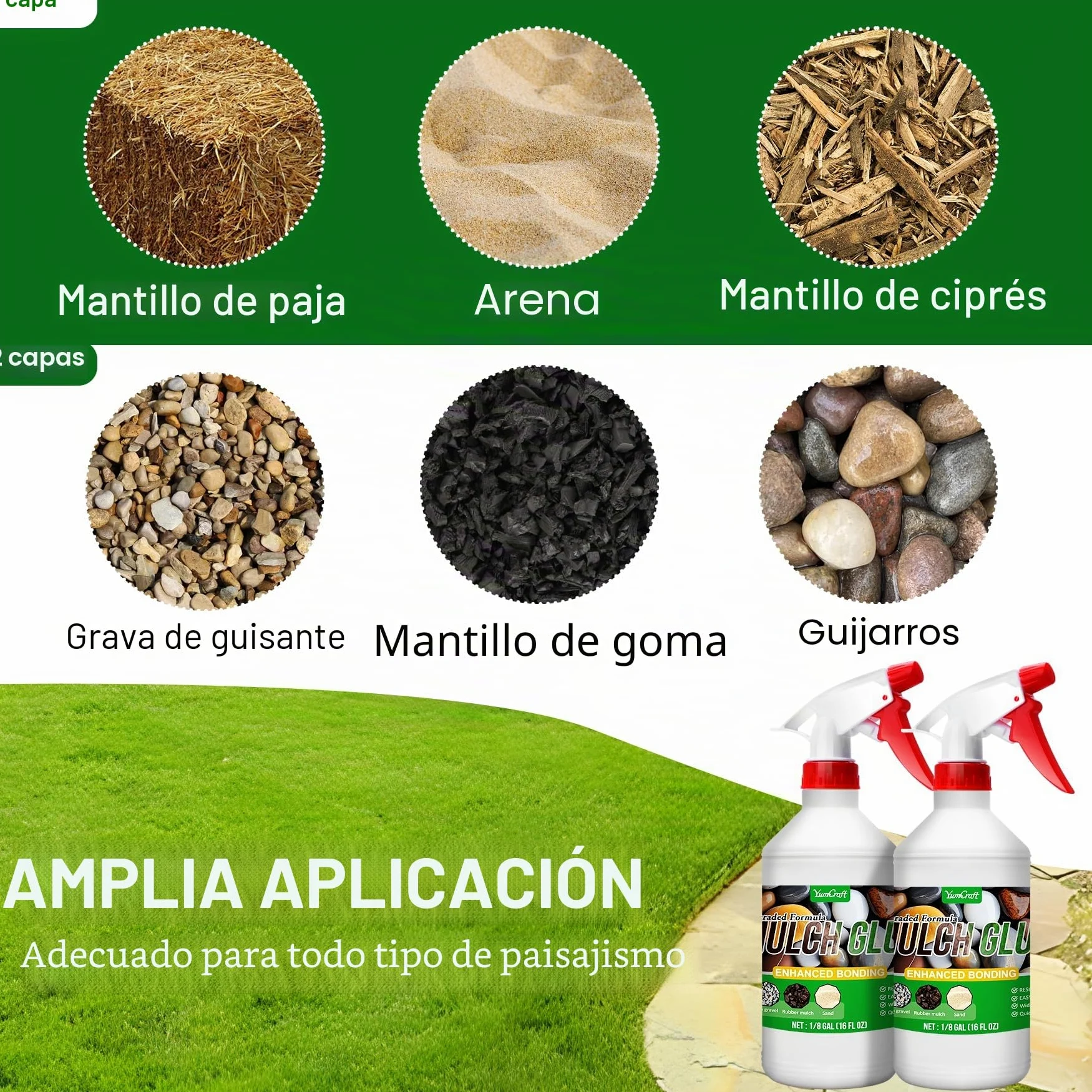 Resina Fijador Grava 1 litros, Pegamento De Grava De Resina Adecuado Para Terrazas Y Caminos JardíN, Paisajismo, Caminos De JardíN, Adhesivo pegamento No TóXico, FáCil De Usar, Durar Hasta 3 AñOs