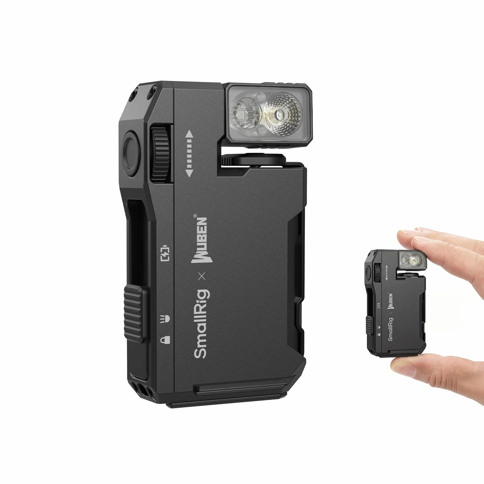 SMALLRIG x WUBEN G5 Linterna EDC Mini Recargable 400 Lúmenes, Magnética, Impermeable IP65, con Roscas 1/4”-20 y Difusor, para Camping y Señalización - 5710
