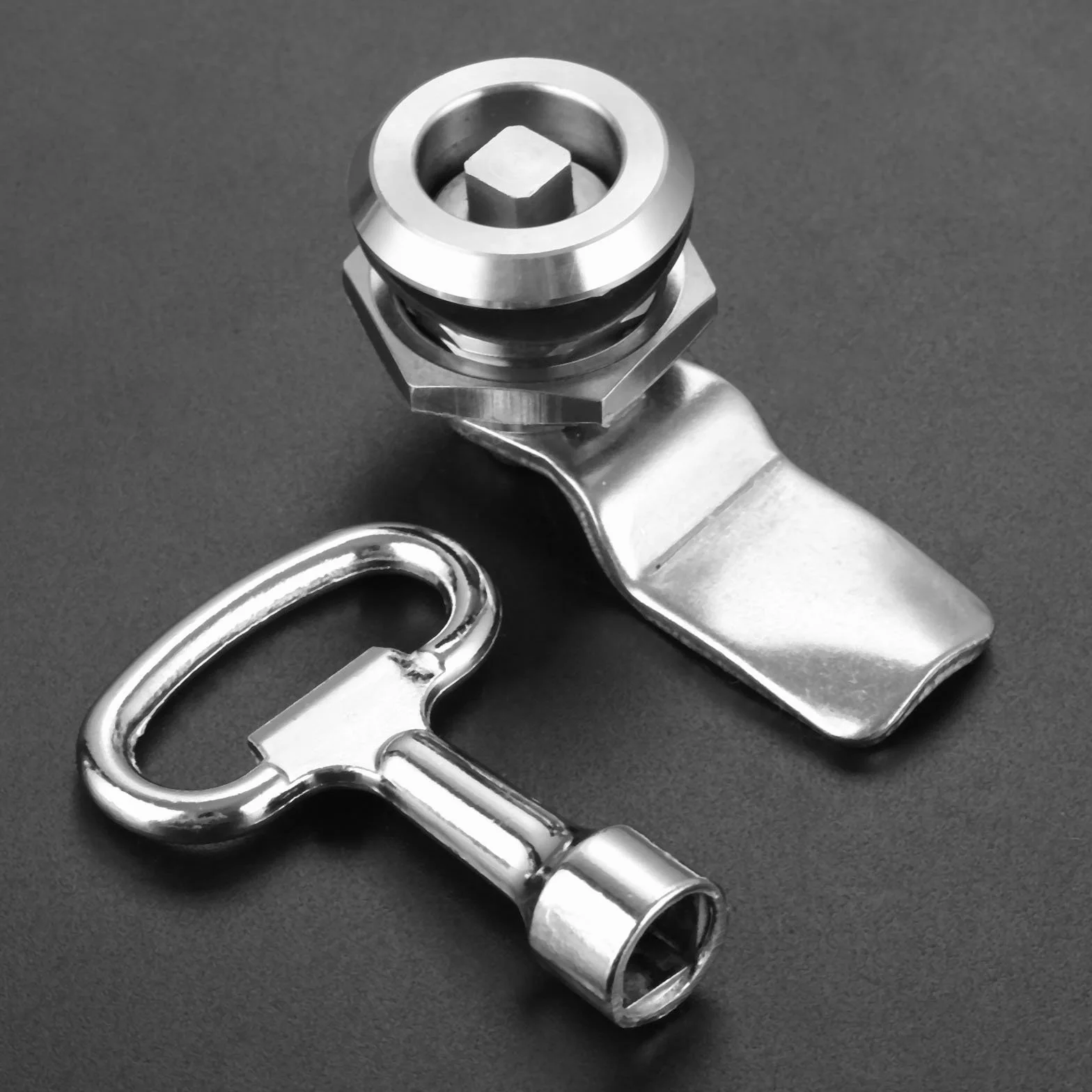 Cerradura tubular de acero inoxidable 22 mm para armario, cajón, buzón