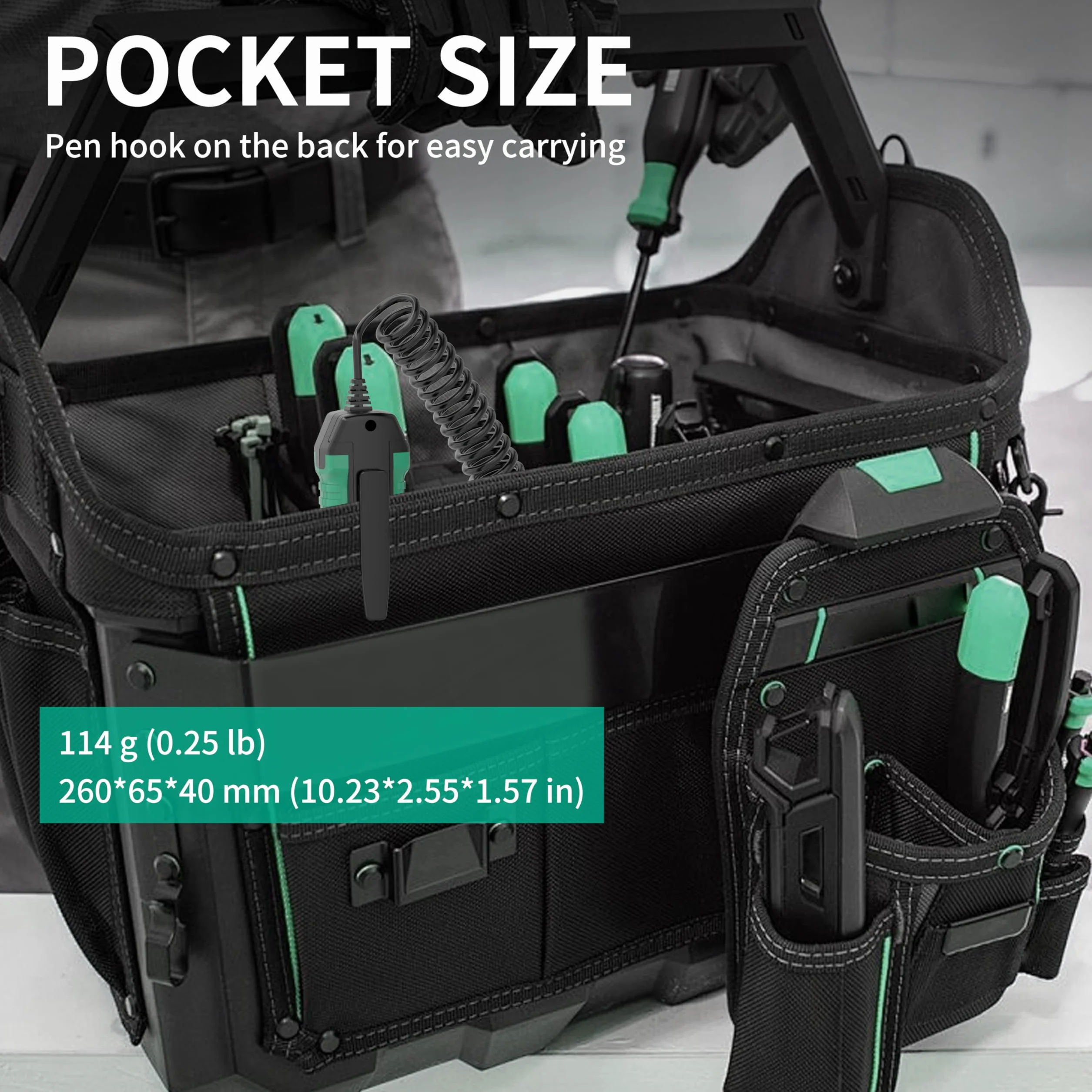 Lápiz Comprobador de Voltaje para Coche, 0,8 V-100 V CC Probador de Circuito Digital LCD Retroiluminado, Voltímetro Bidireccional Automático