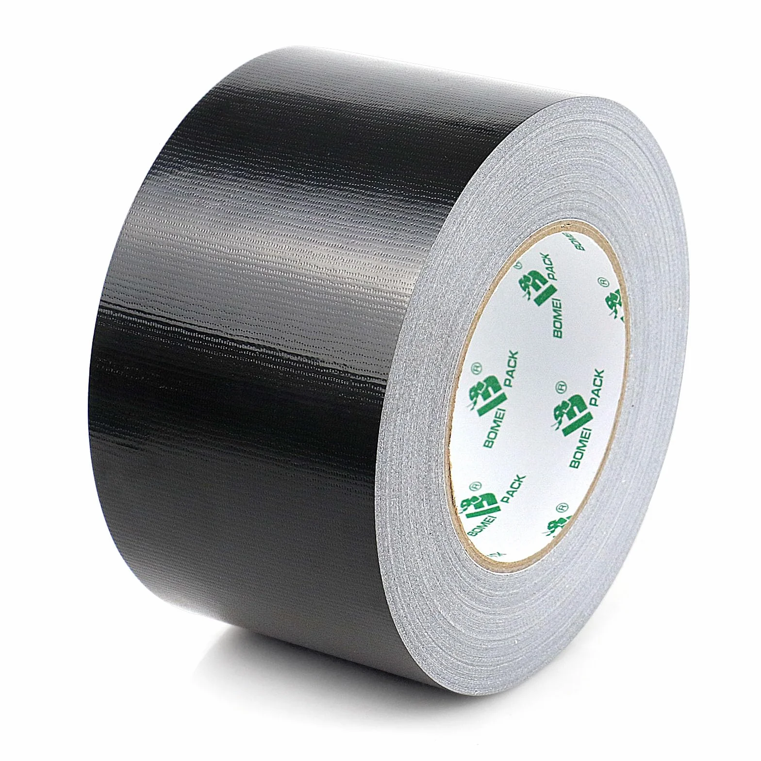 BOMEI PACK Cinta adhesiva americana 75mm x 50 m, negro cinta impermeable de tela de para reparaciones, bricolaje, manualidades, uso en interiores y exteriores