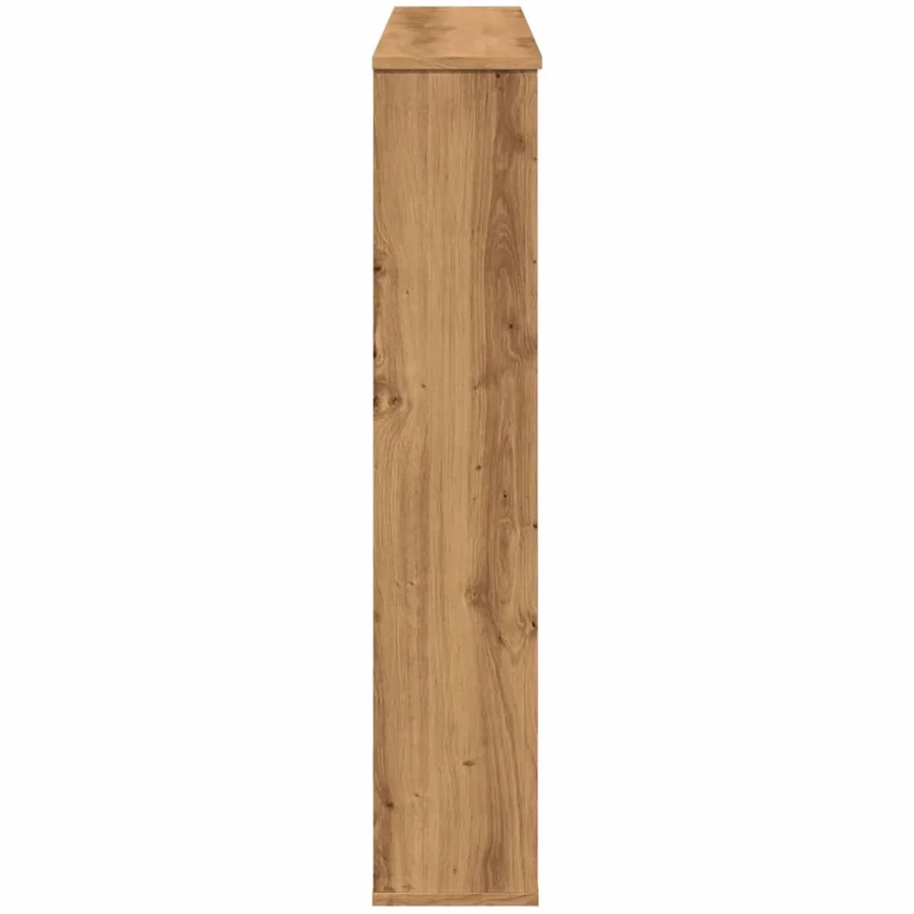 vidaXL Borde de Chimenea Madera ingeniería Roble Artisan 100x20x100 cm, Envolvente de Chimenea, repisa de Chimenea, repisa de Chimenea