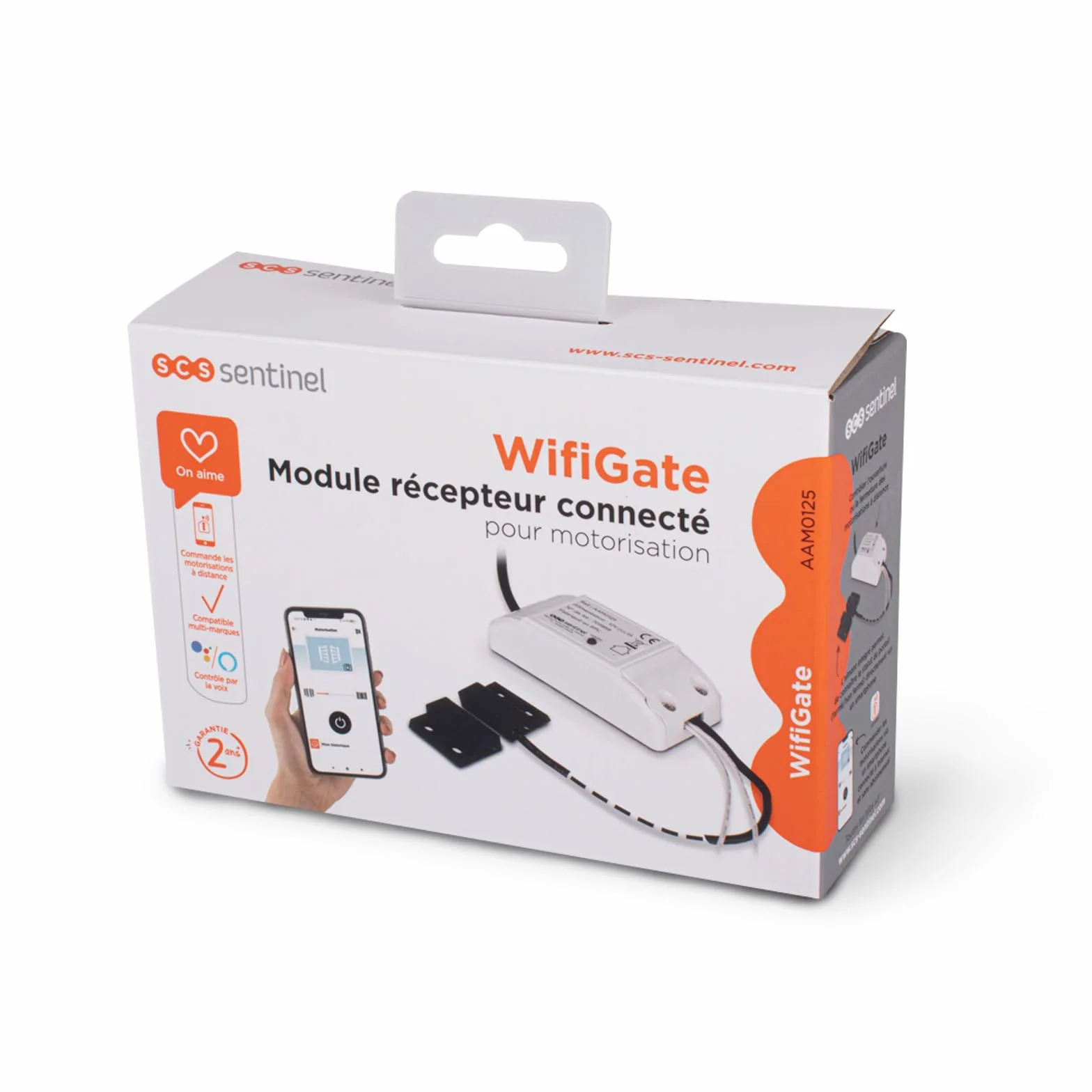 SCS Sentinel Módulo receptor conectado WifiGate 12V CC cable 5m Compatible motorizaciones cancelas puertas garaje