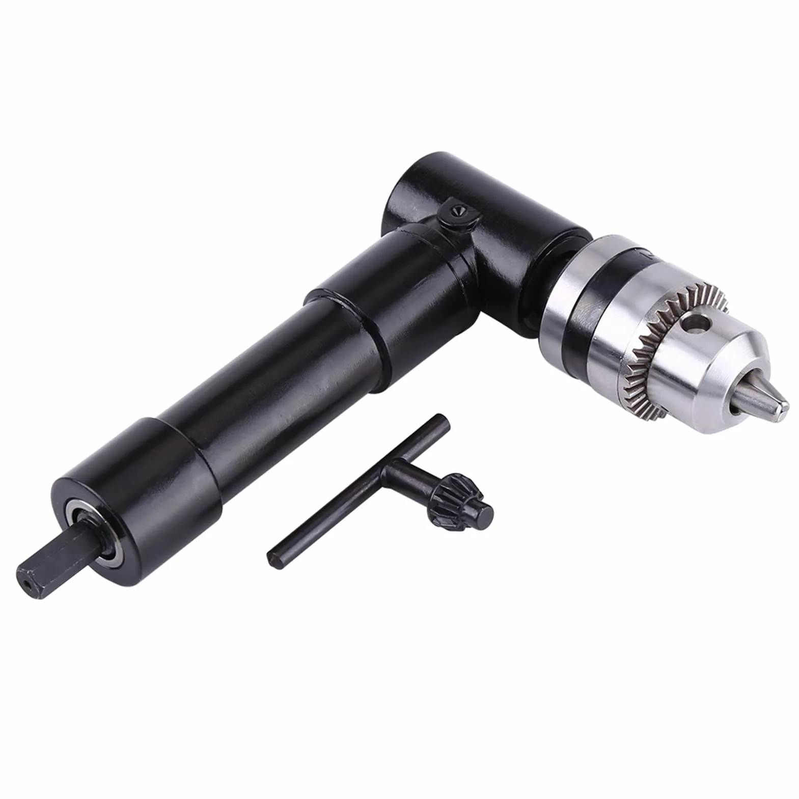 Accesorio de Taladro de ángulo Recto Adaptador de Taladro de Vástago Hexagonal Herramienta de Perforación de Extensión de Portabrocas de 90 Grados
