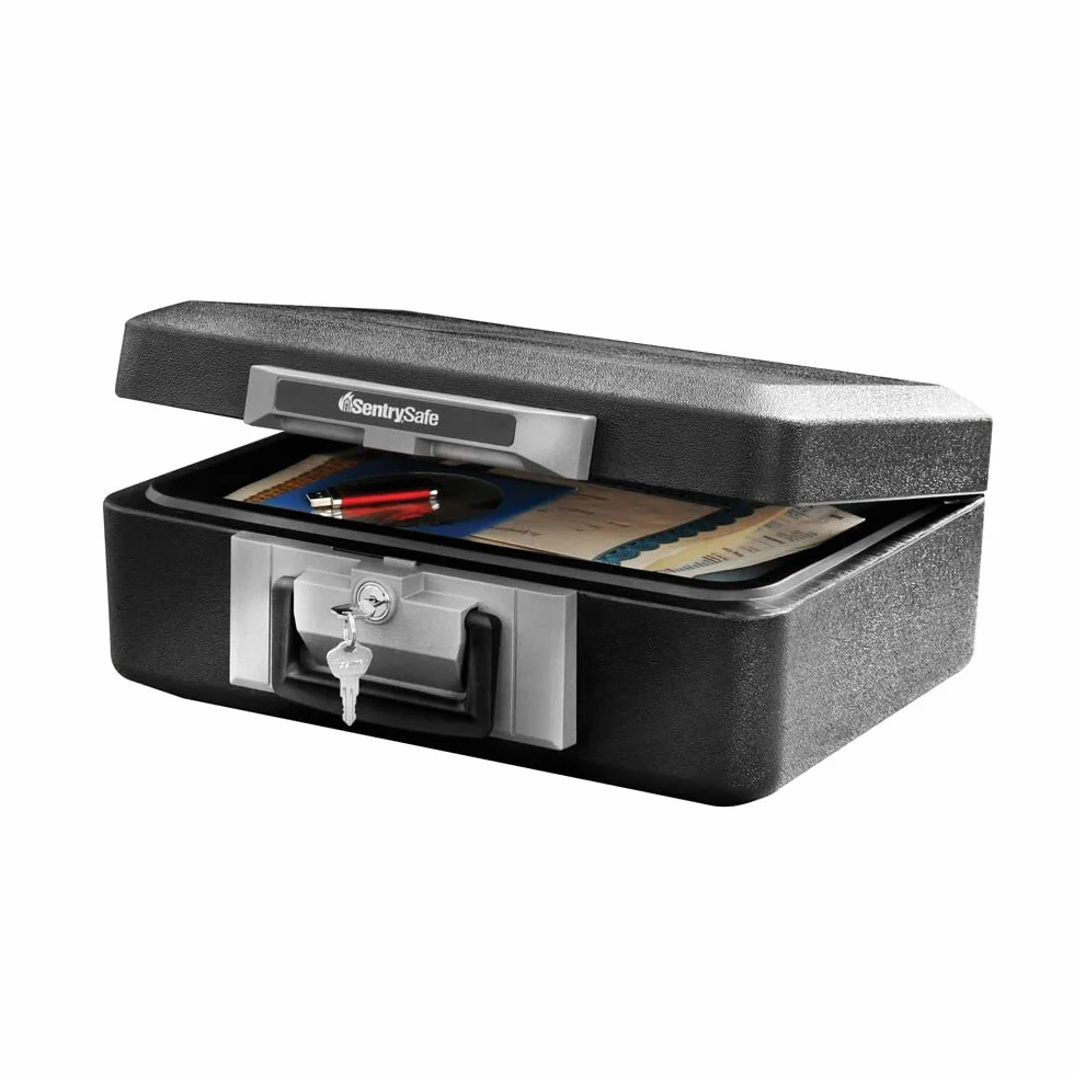 SentrySafe 1160BLK Caja de Bloqueo ignífuga, Negro, 0.25 CU. ft