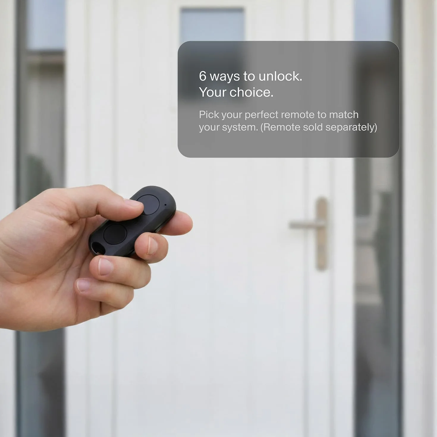 AYR Lock pro Cerradura Inteligente Invisible Alta Seguridad Alarma APP Bluetooth Antibumping Antiganzúa Cromo mate