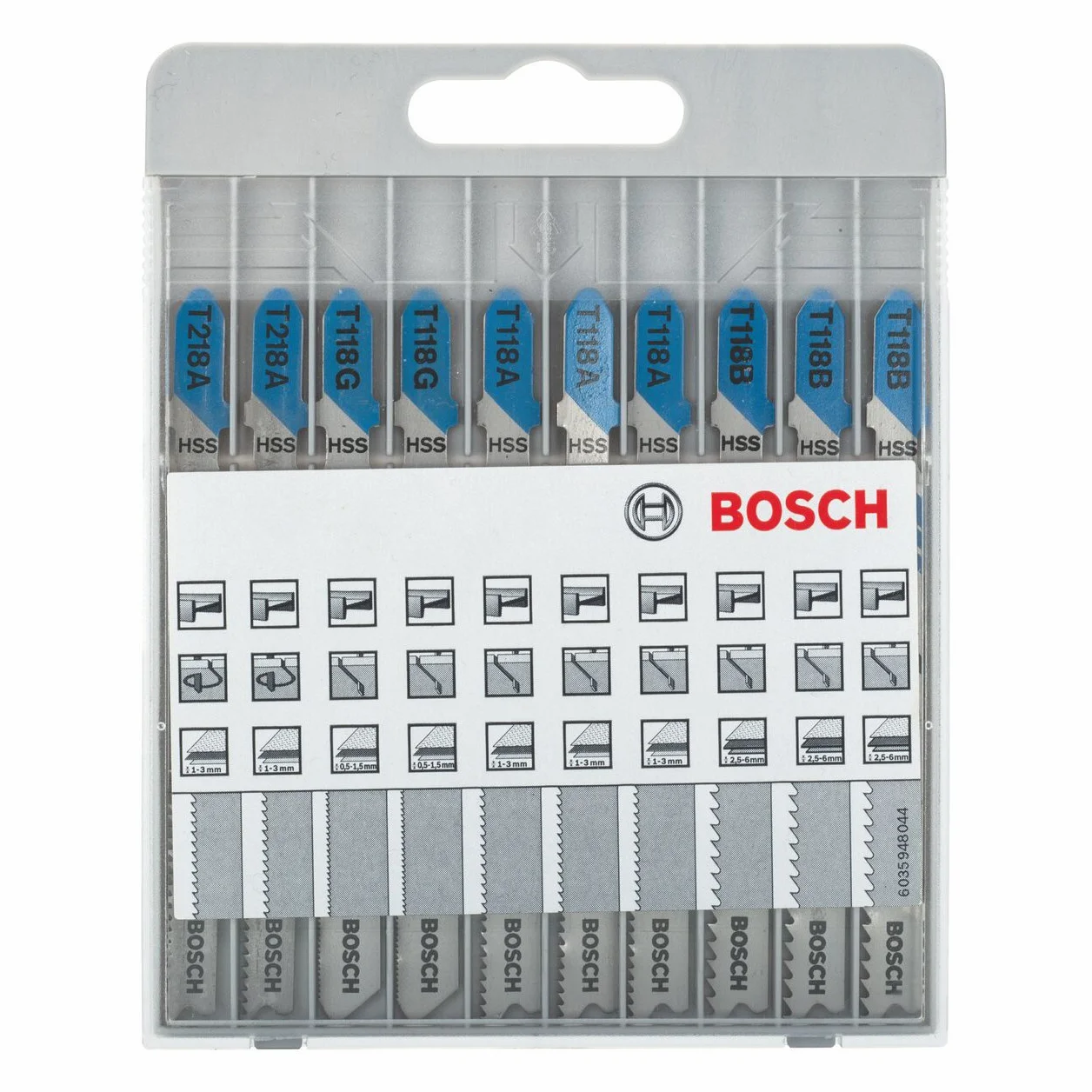 Bosch Hojas de Sierra de Calar Set de 10 Piezas