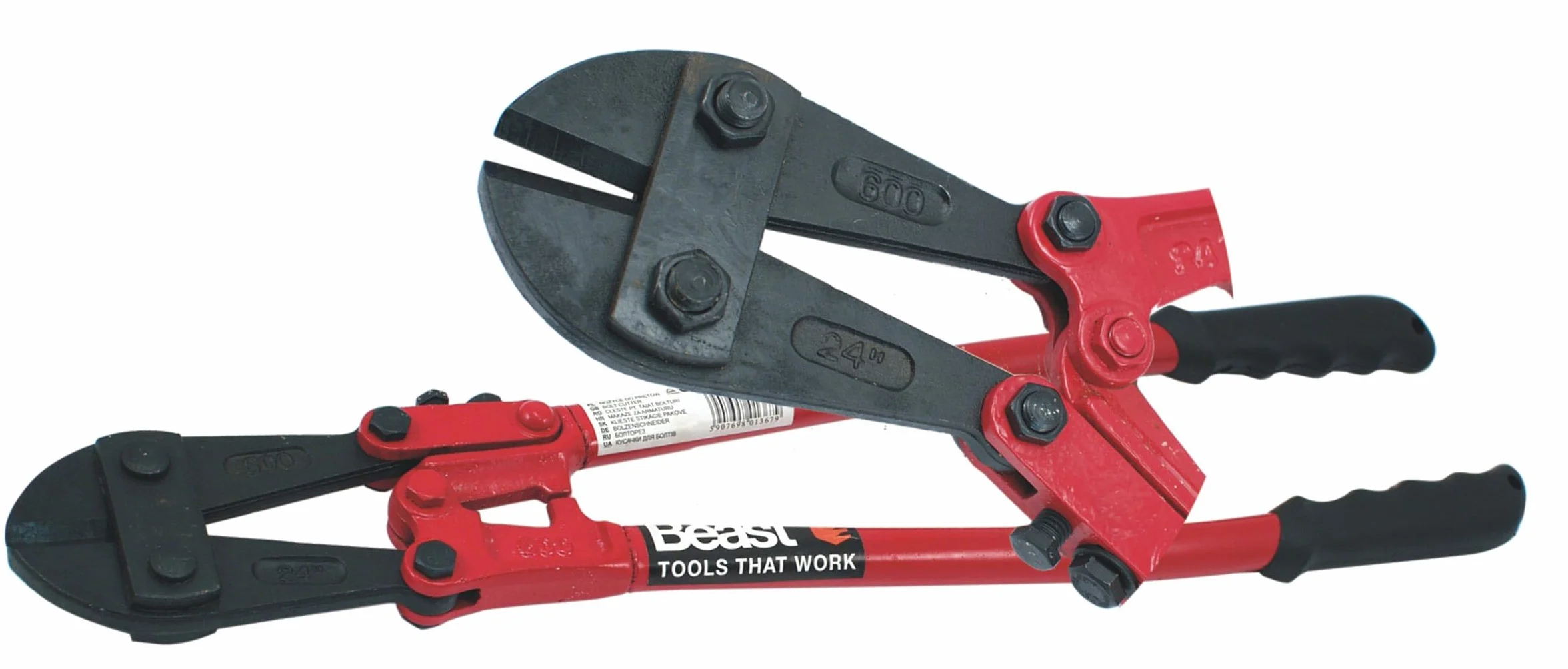 SIO Cizalla Cortapernos Profesional 18" (450 mm) – Corta Varillas, Pernos, Tornillos, Cadenas y Alambrón – Corta Pernos de Acero para Taller, Construcción, Cerrajería y Mantenimiento - Heavy Duty