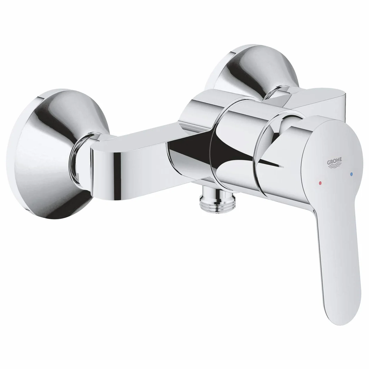 Grohe BauEdge Grifo de baño Mezclador monomando de ducha Cromo