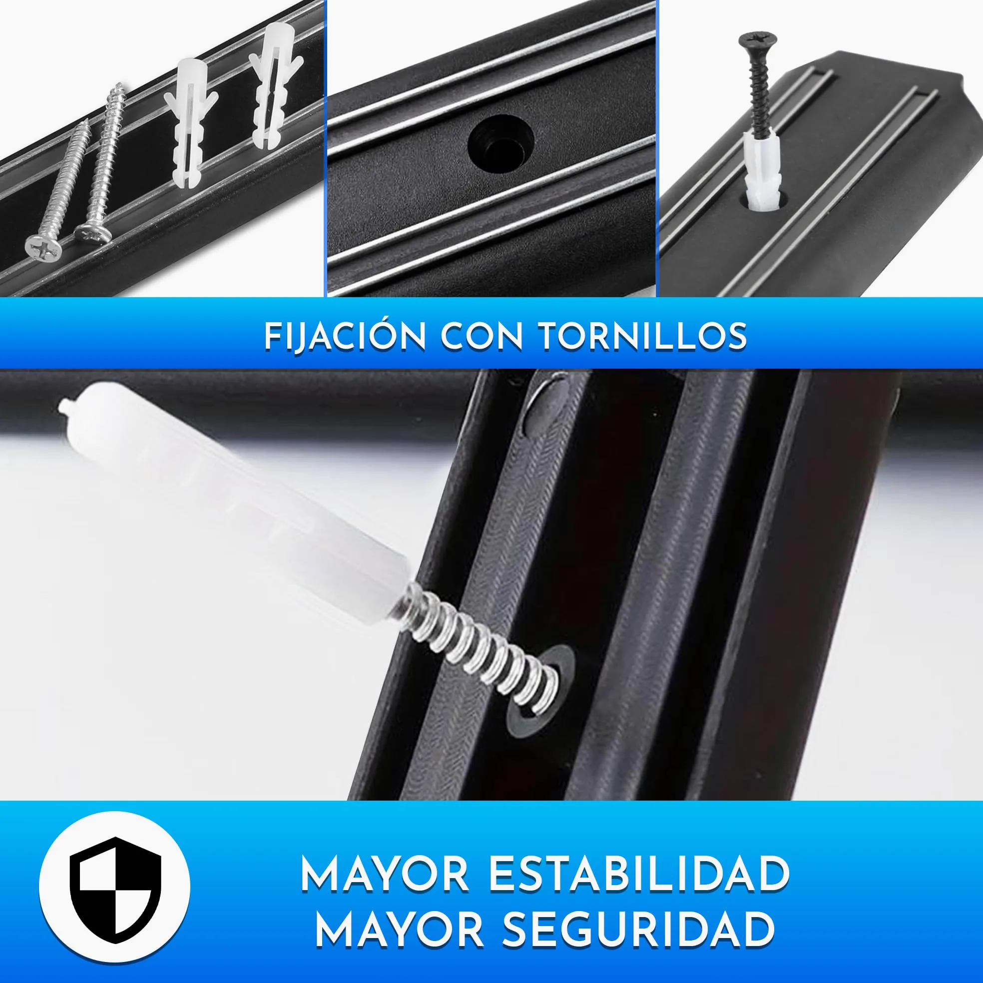 Organizador herramientas pared magnetico 4 uds 33 cm x 5 cm iman