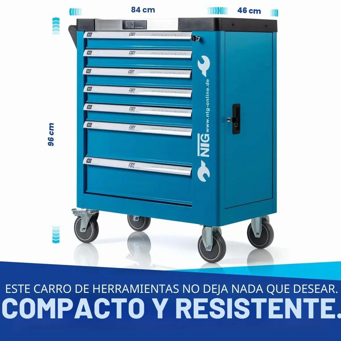 Carro de herramientas 247 piezas para taller