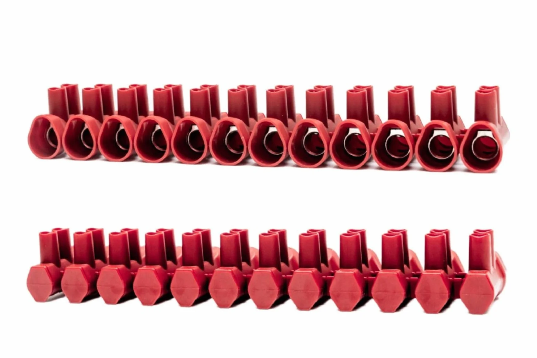 RASMACOR | Pack 2 Regleta conexion 16mm² para Cables con Cubierta Protectora | Terminal de conexión | Empalme Cable electrico | Tekox Pro 16mm² | Nuevo Formato 12 Polos