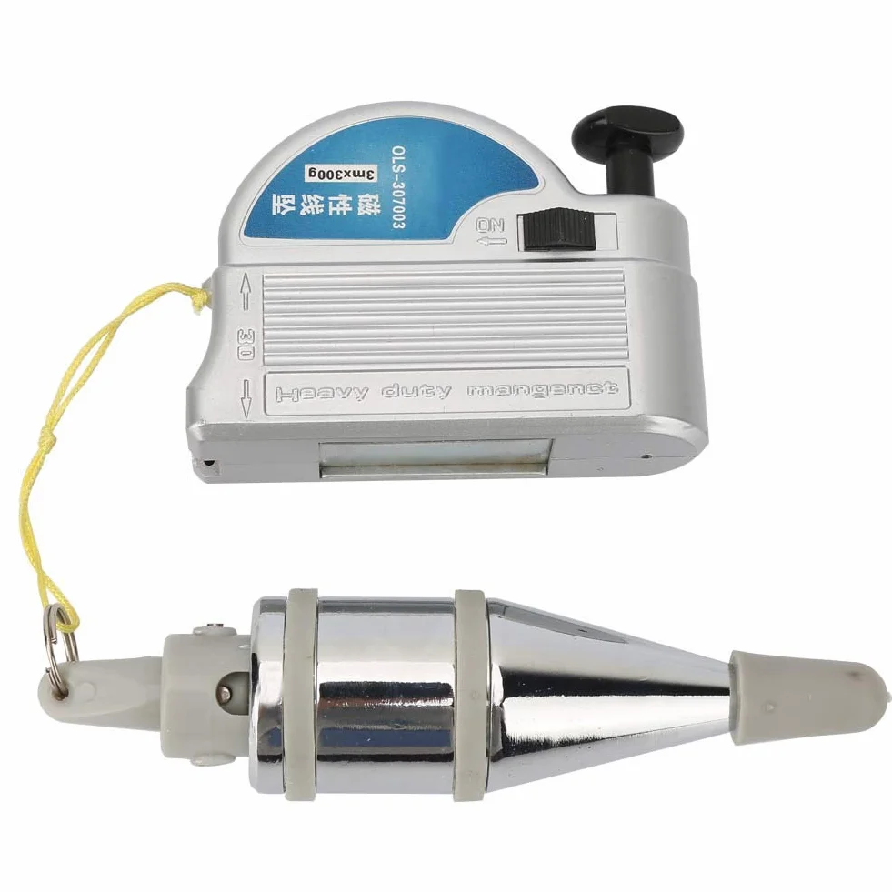 Plomada Automática Magnética Alambre Colgante Martillo para Medición Vertical 3 Metros 9.84 Pies Herramienta Precisa de Nivelación y Alineación