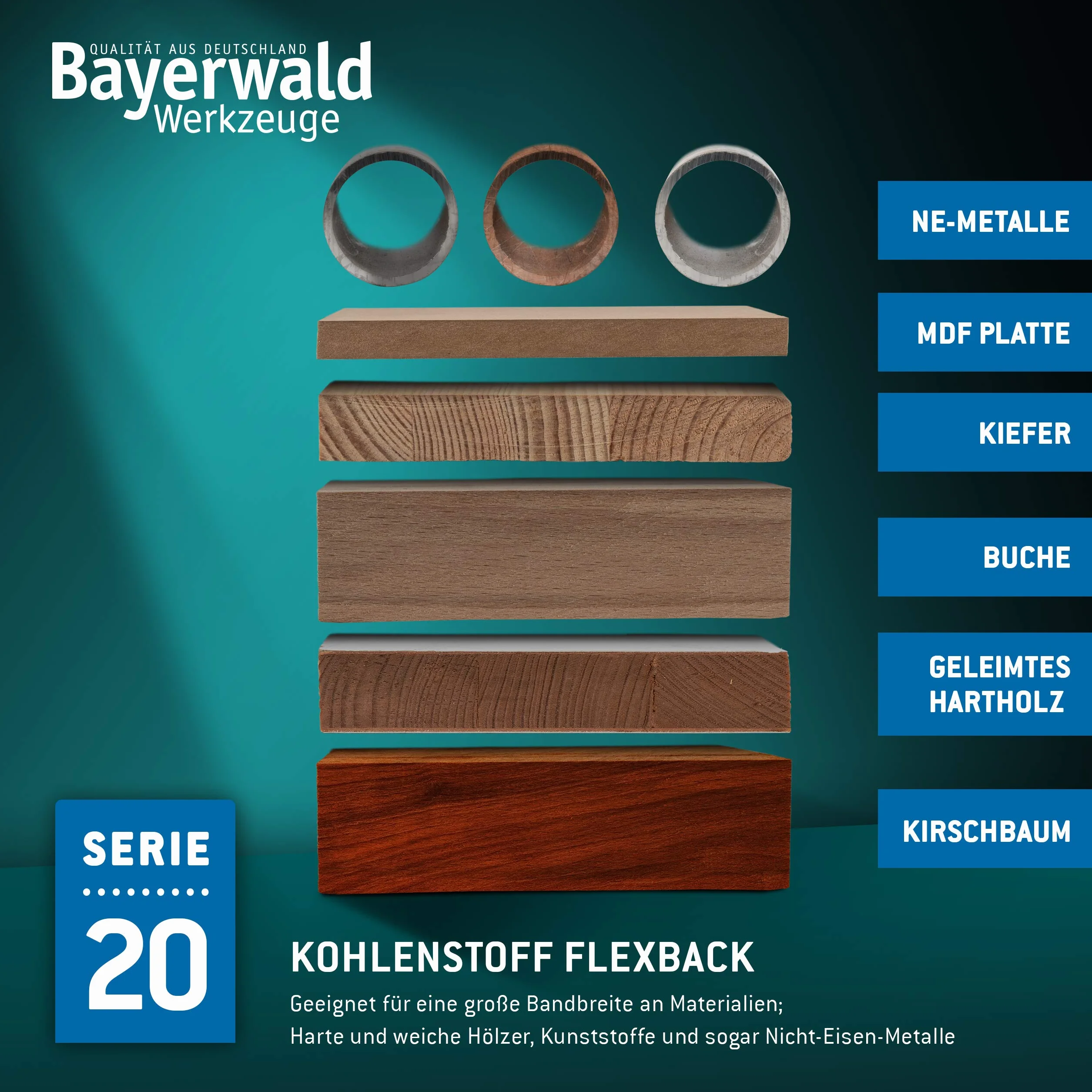Bayerwald Hoja de sierra de cinta de acero 1790 x 6 x 0,5 x 6 cm para madera metales no ferrosos plástico chapas delgadas Holzstar HBS 251