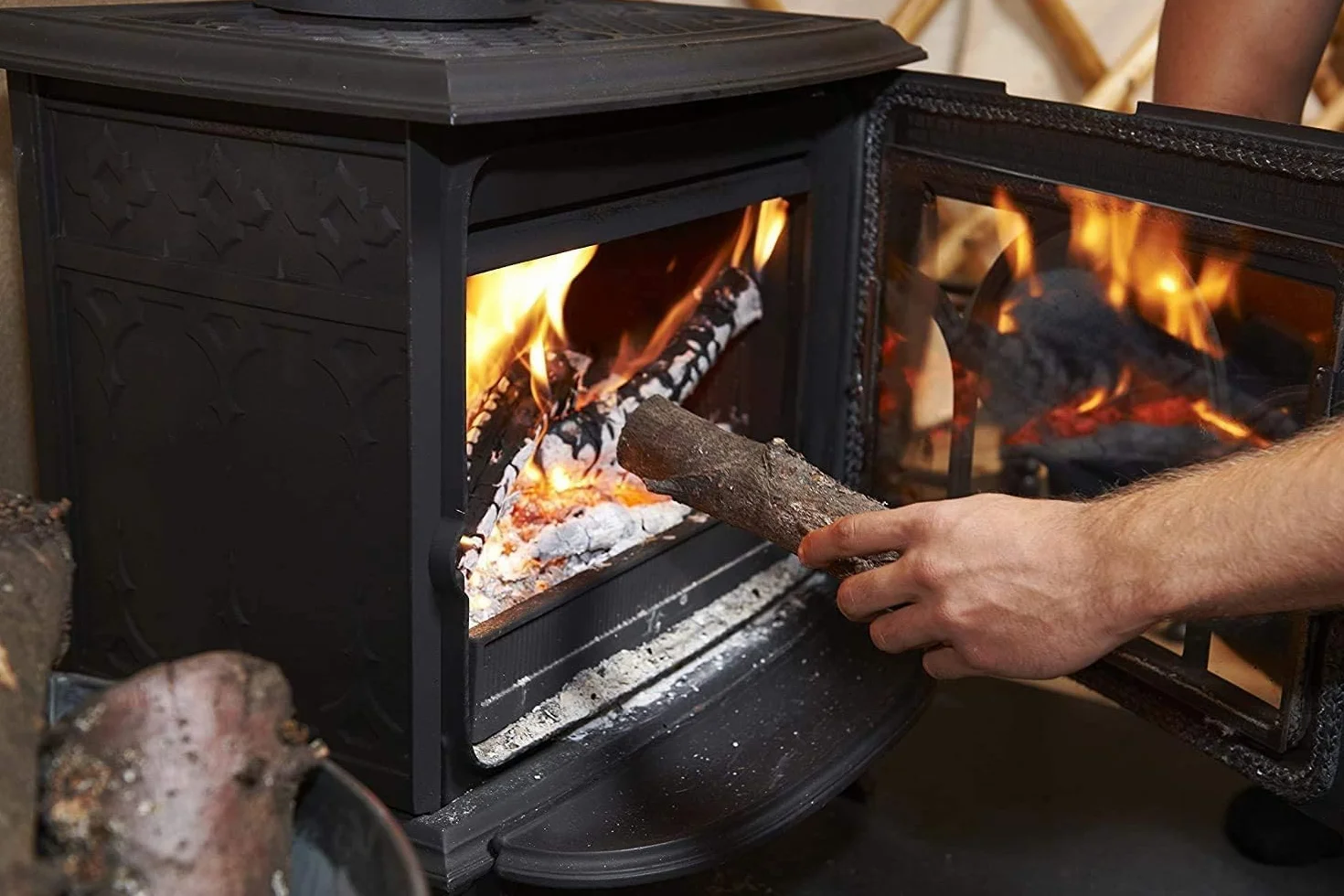 Leña de Encina para Chimenea, Estufa o Barbacoa - Caja 30 kgs