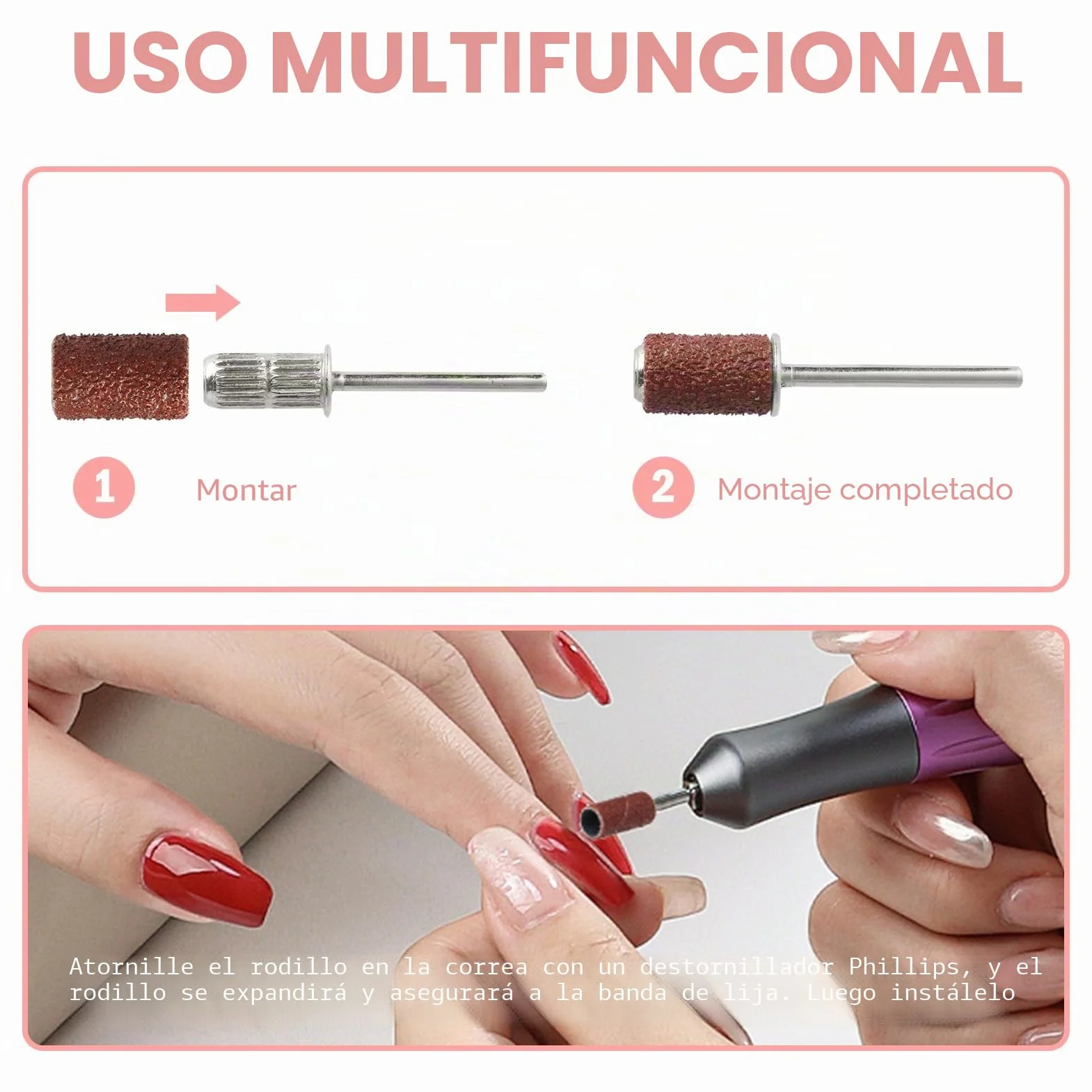 248 Piezas Bandas de Lijado, 80#120# 180# Grano, Juego con 246 Bandas y 2 Mandriles, Compatible con Dremel,Tambores de Lijado para Taladro y Herramientas Rotativas en Madera y Manualidades