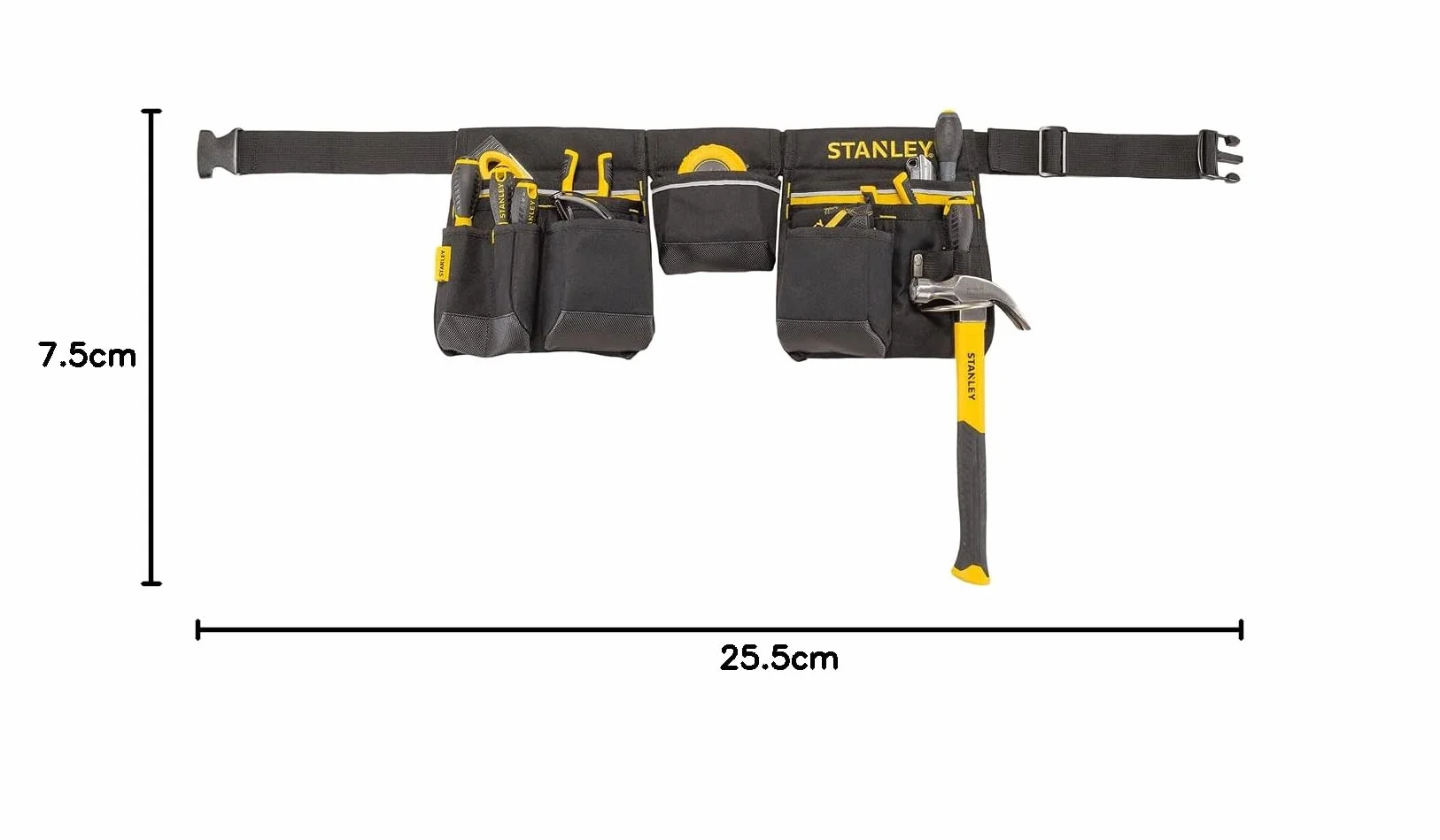 Stanley Cinturón para Herramientas Negro Amarillo