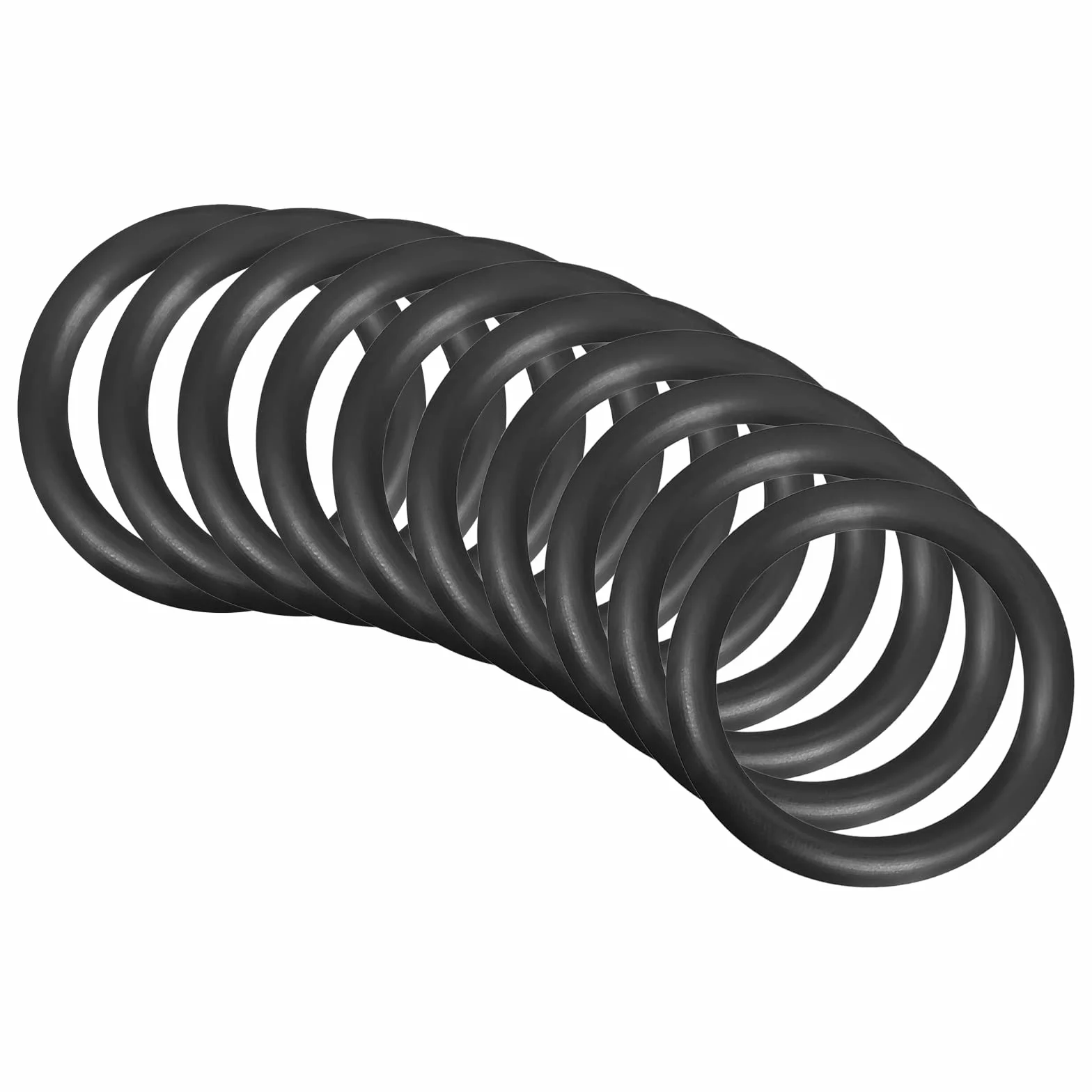 QUARKZMAN 30mm x 22mm x 4mm Nitrilo Goma Juntas Tóricas x 10uds Redondo Junta Arandela para Grifo Plomería Reparación Sellado Conexión [Negro]