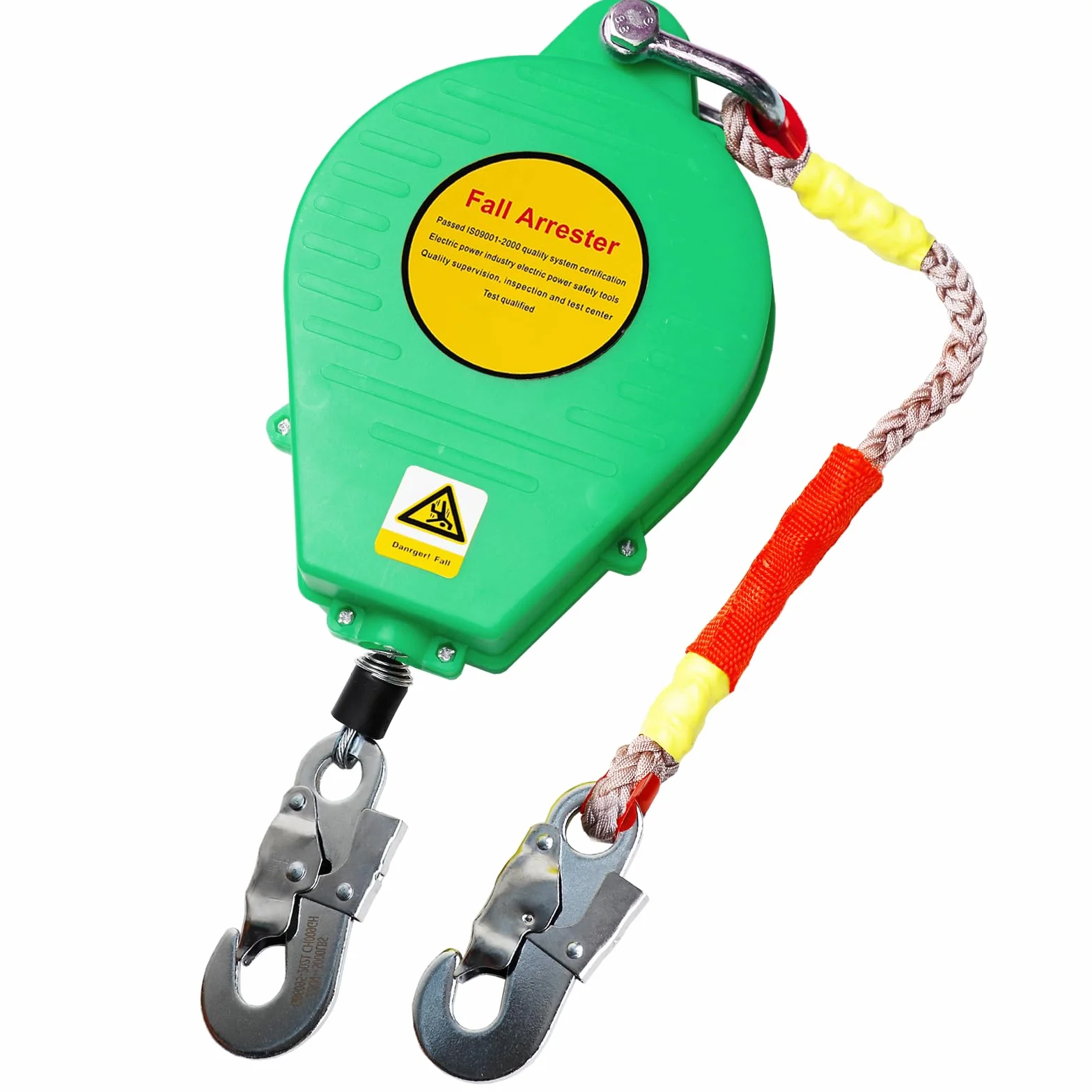 Arnés de Seguridad Anticaídas Retráctil 150 KG 10 m Homologado Verde