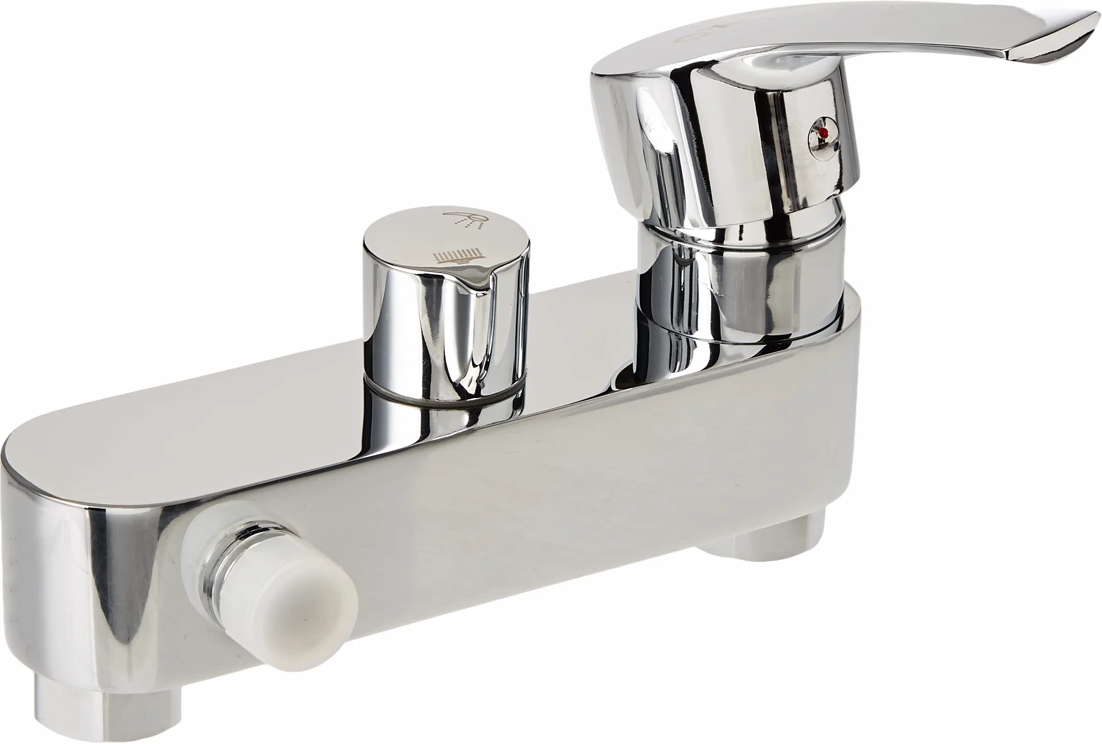 Kibath Grifo monomando CAN/VER compatible con la gran mayoría de columnas de ducha, desviador integrado para cambiar de posición de ducha a rociador, repuestos originales garantizados