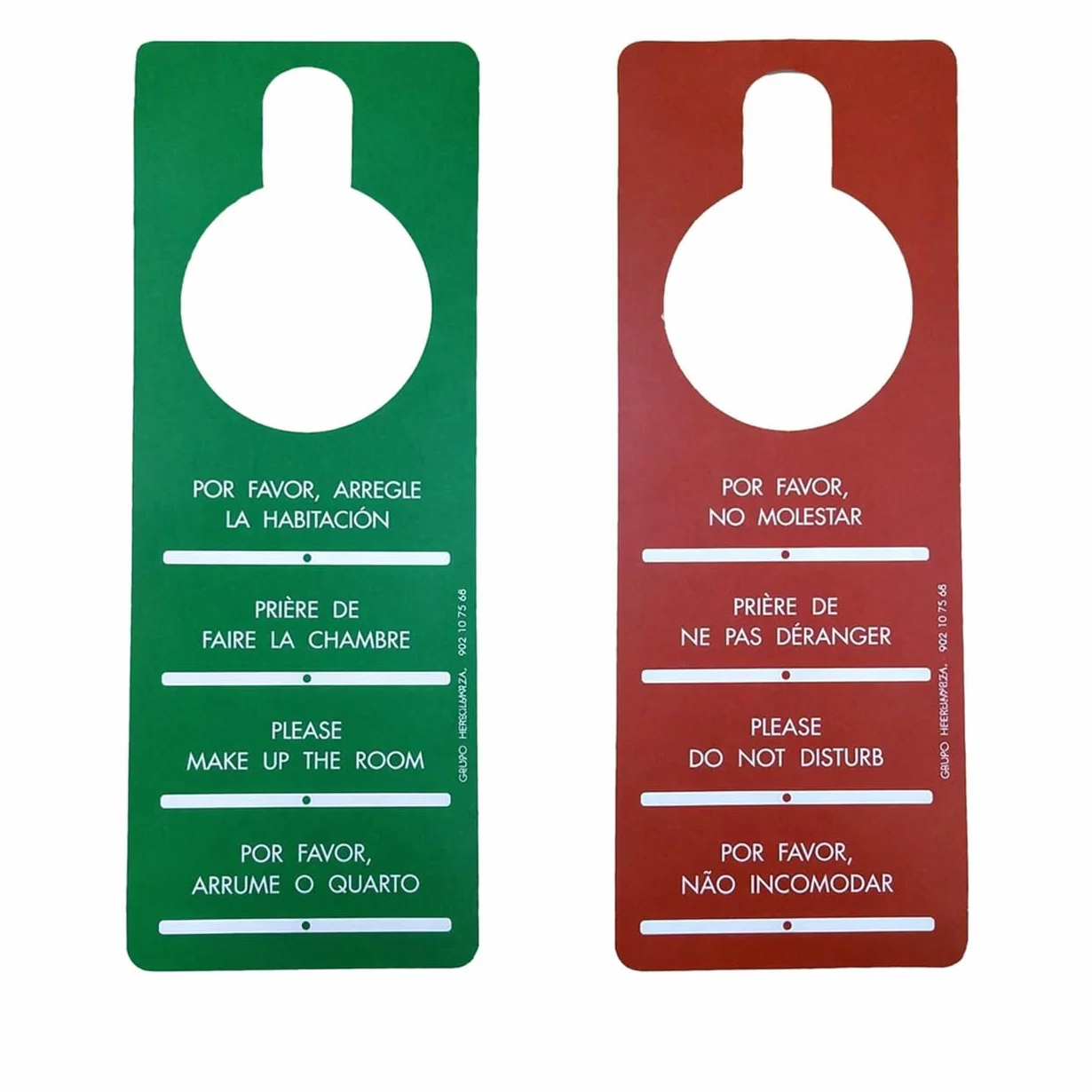 100 Carteles de NO MOLESTAR para Hoteles | Carteles de Doble Cara con Mensajes "Por Favor No Molestar" y "Por Favor Arreglen la Habitación" | Ideal para Hoteles, Apartamentos, Casas Rurales