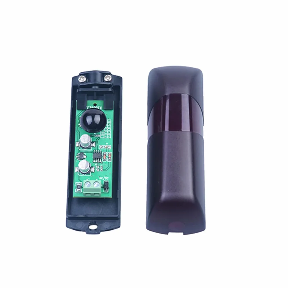 Par de fotocélulas de infrarrojos universales para sensor externo automático para puerta de garaje 12 V/24 V AC DC