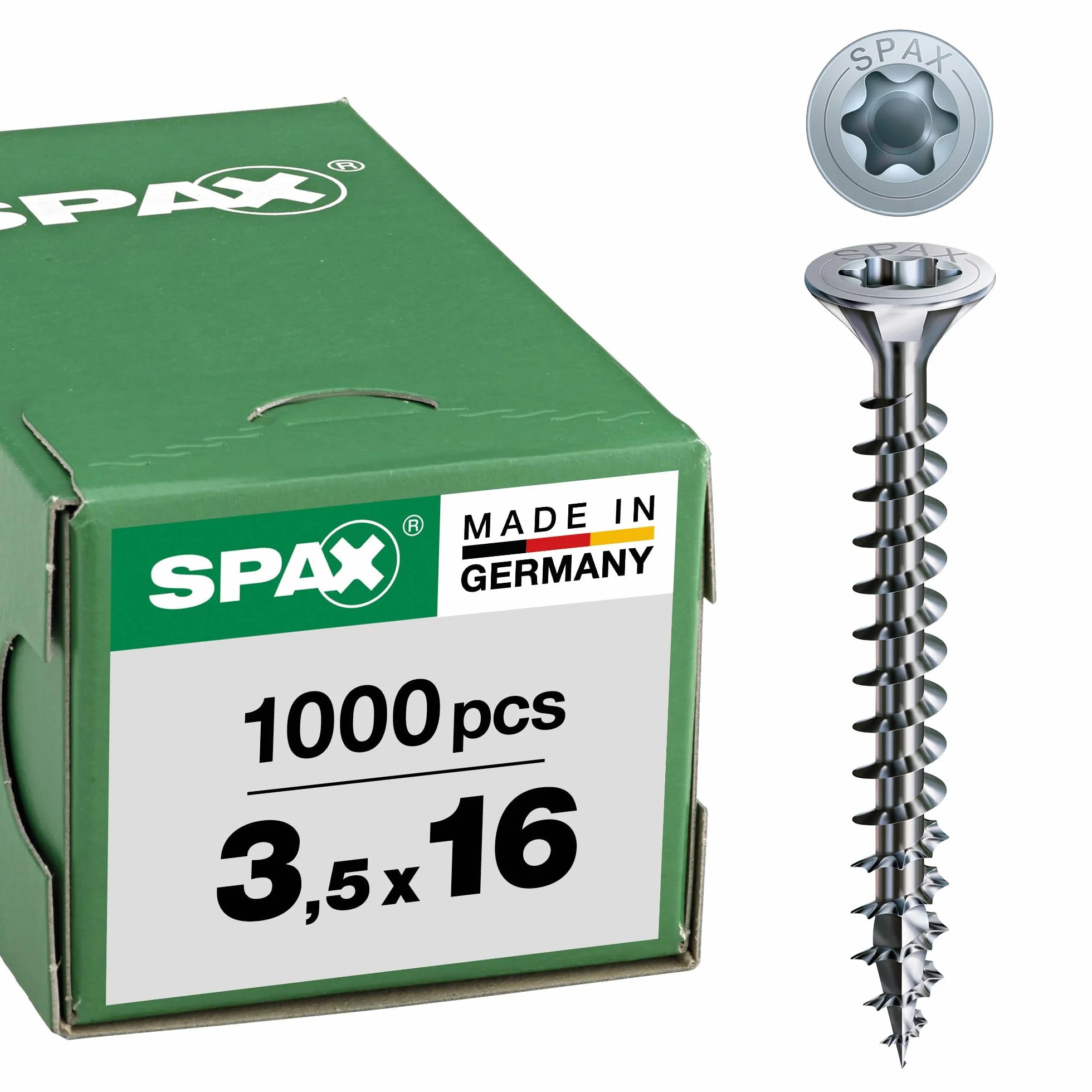 Spax 0/1049/001/3,5/16/ /01 - Tornillo para yeso (acero, 3.5 millimetros, 3,5x16mm)