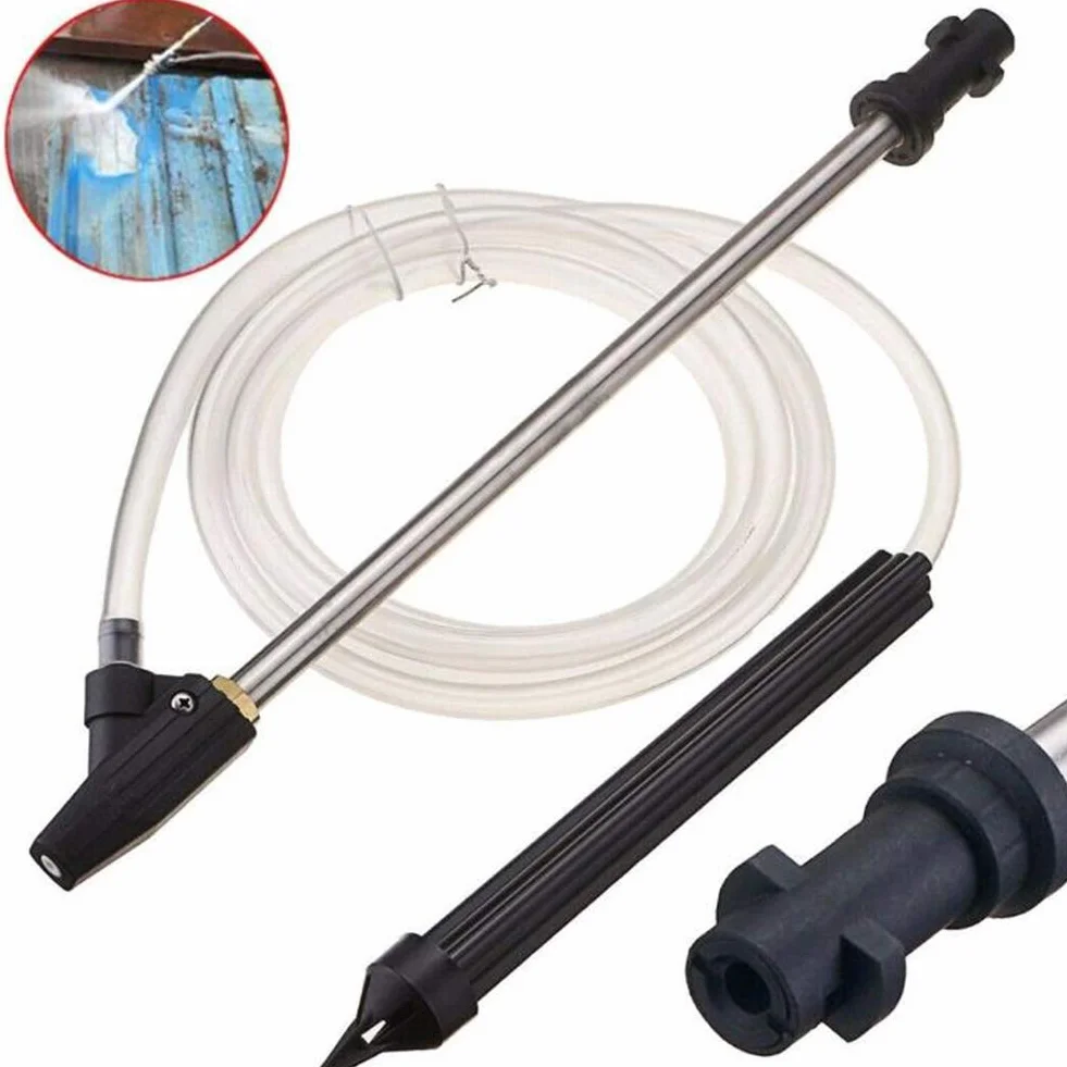 Kit de Chorro de Arena para Lavadora a presión para Karcher K2, Kit Profesional de Bricolaje para Arena húmeda, Lavadora a presión con Manguera