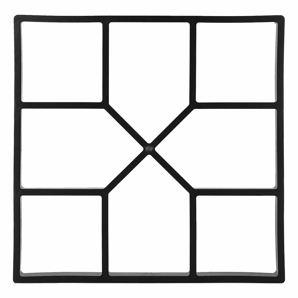 Ausla Molde para Hormigón de Jardín, 40 x 40 cm, Suelo de Cemento para Exteriores, Azulejos, DIY