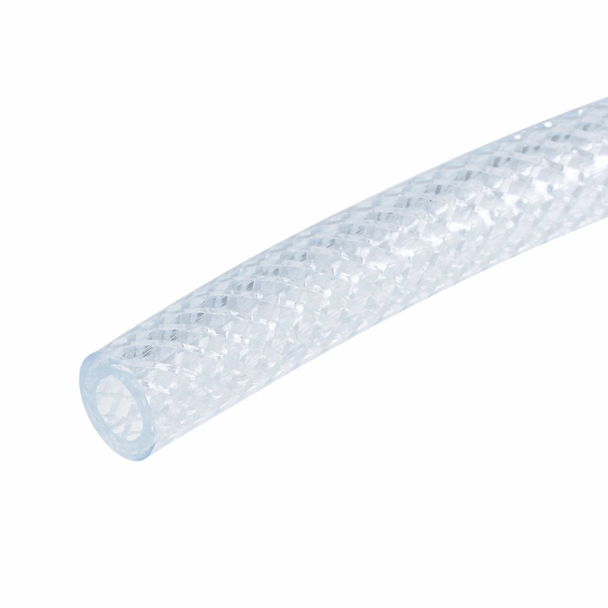 sourcing map 6mm ID 10mm OD Transparente PVC Tubo Trenzado Manguera para Agua Riego 10 Pies