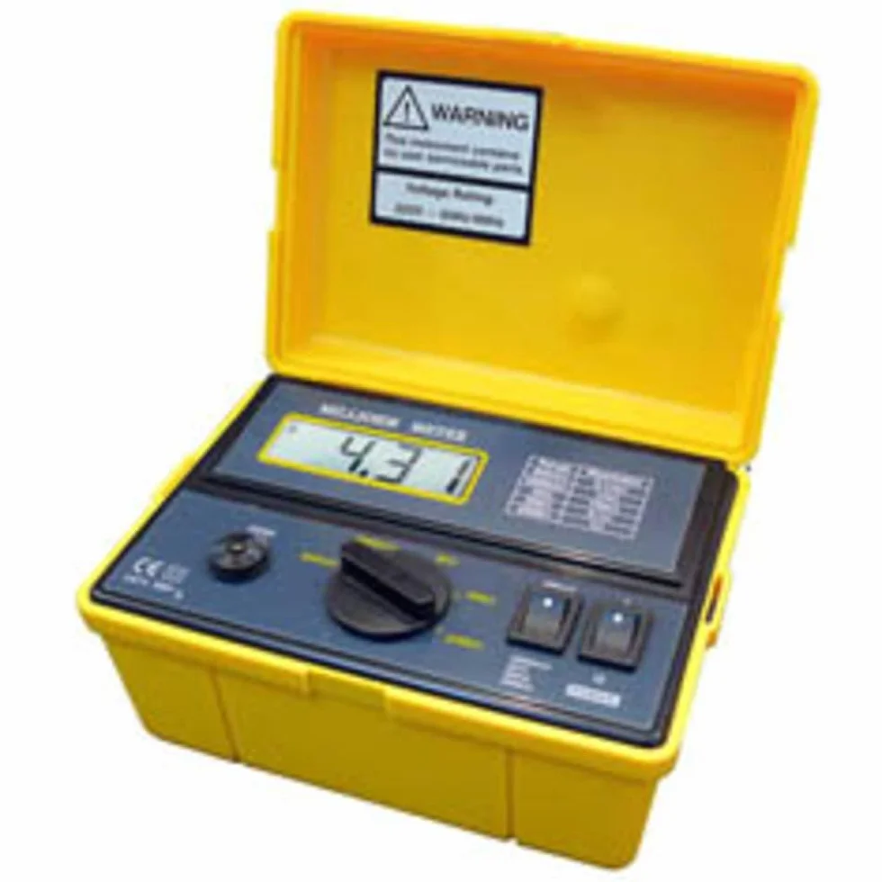 PCE Instruments PCE-MO 2001 Comprobador de miliohm maletín resistente al agua 100 μΩ a 2000 Ω