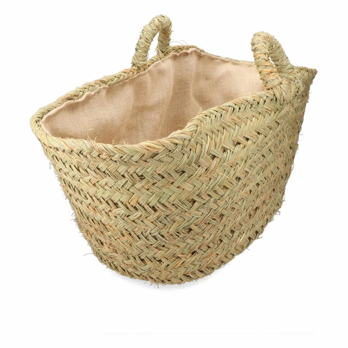 EDM Cesta para leña Esparto 60 x 35 x 45 cm 60 x 45 x 35 cm Oval - Marca Product - EAN: 8425998742381