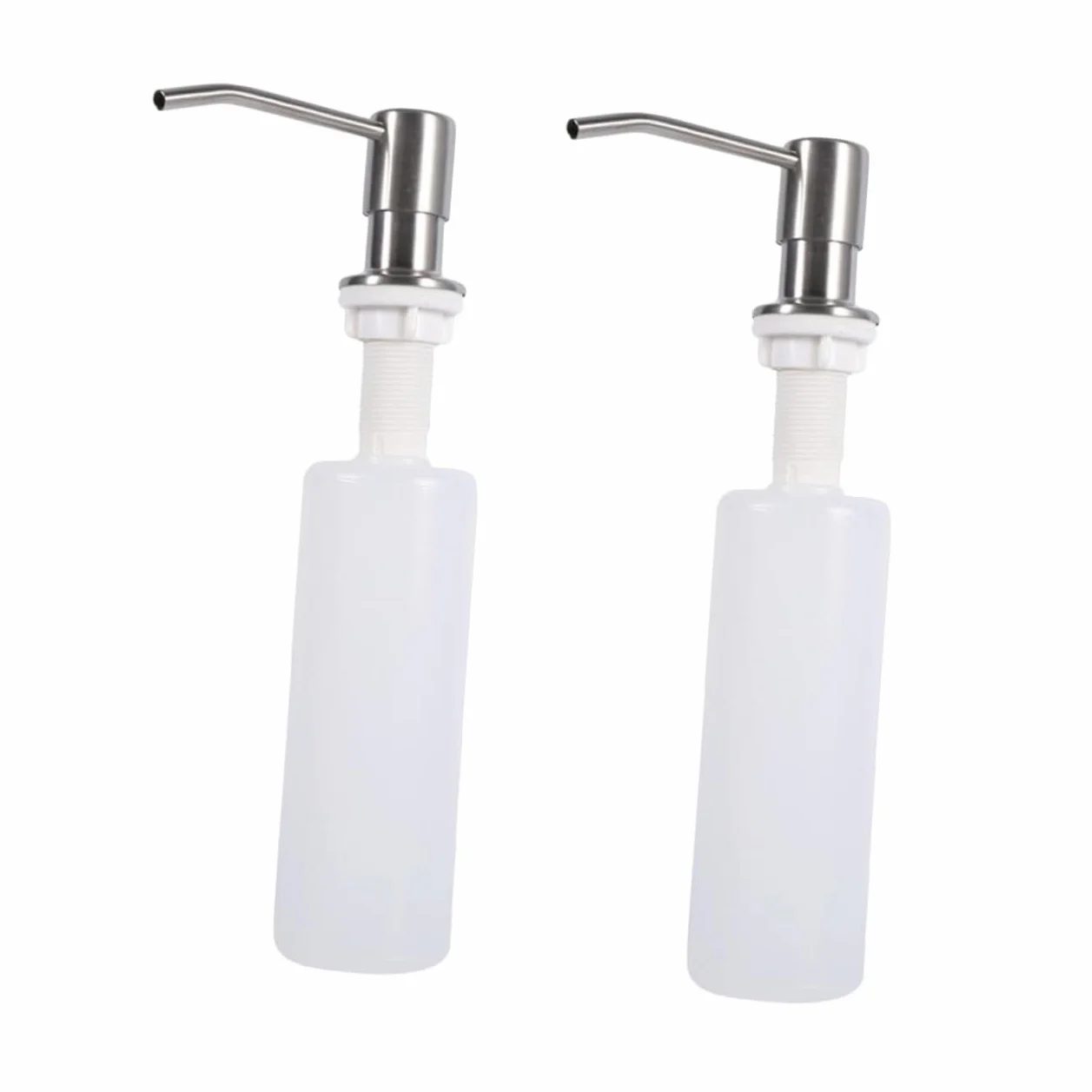 UKCOCO 2 Unidades Dispensador de Jabón Bomba Dispensadora de Cocina Capacidad de 300 Ml Fácil Instalación y Rellenado Repetido para Uso Diario en Cocina y Cuarto de Baño
