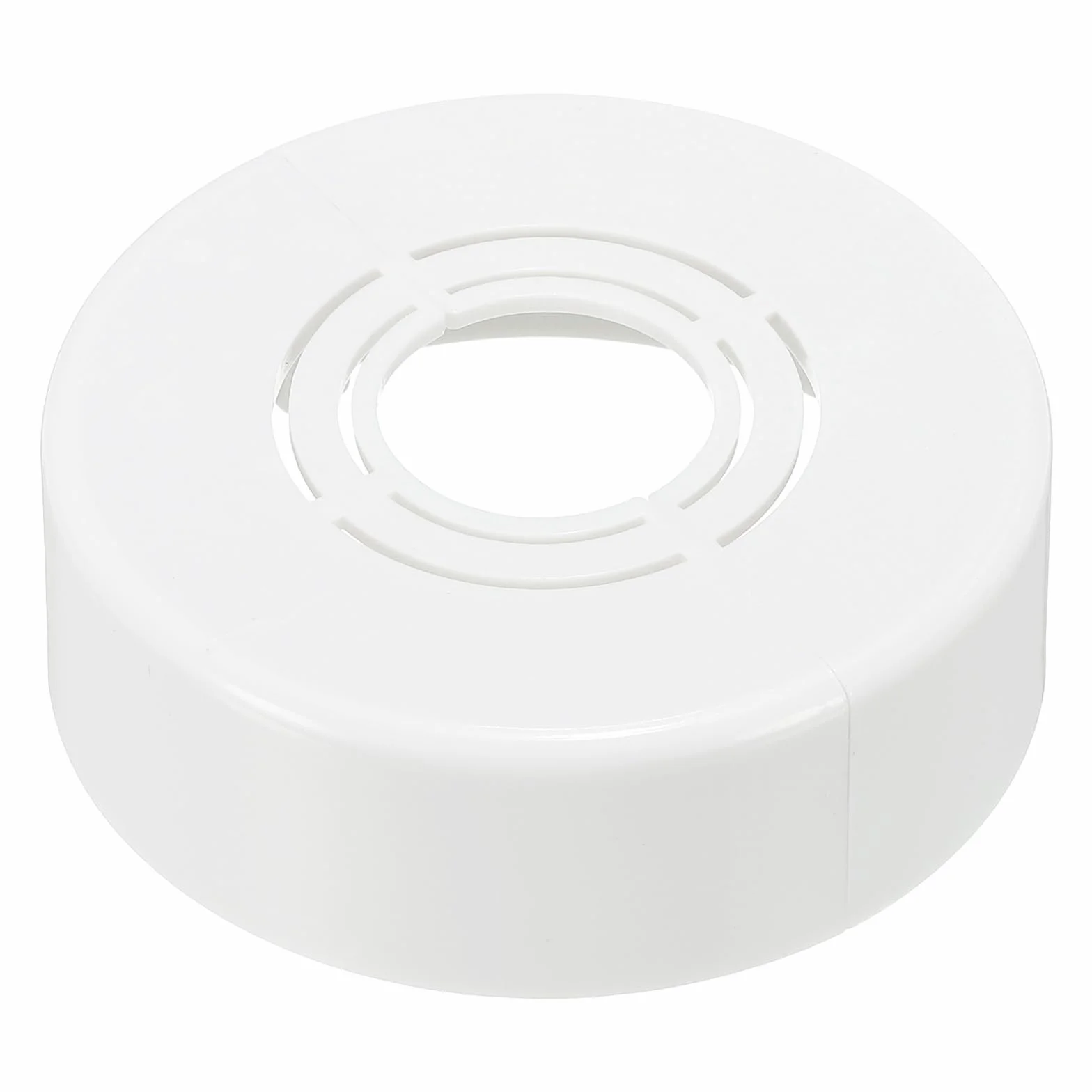 PATIKIL Placa de Cubierta Dividida de Pared 20/25/32mm, 1Pcs 25mm Espesor Placa de Escudo Redonda de ABS Gruesa y Recortable para Decoración de Grifo de Tubería de Agua, Blanco