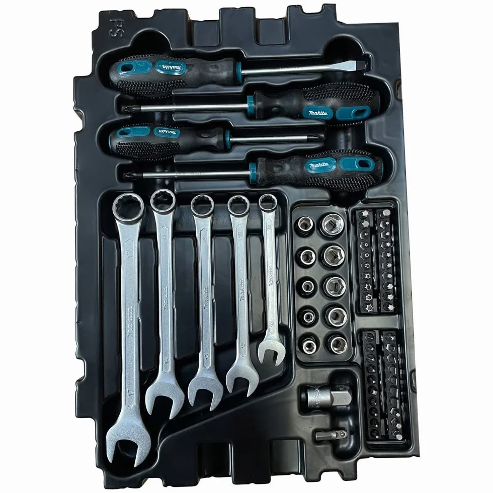 Makita E-11542 Juego de mecánicos 87 piezas Multicolor