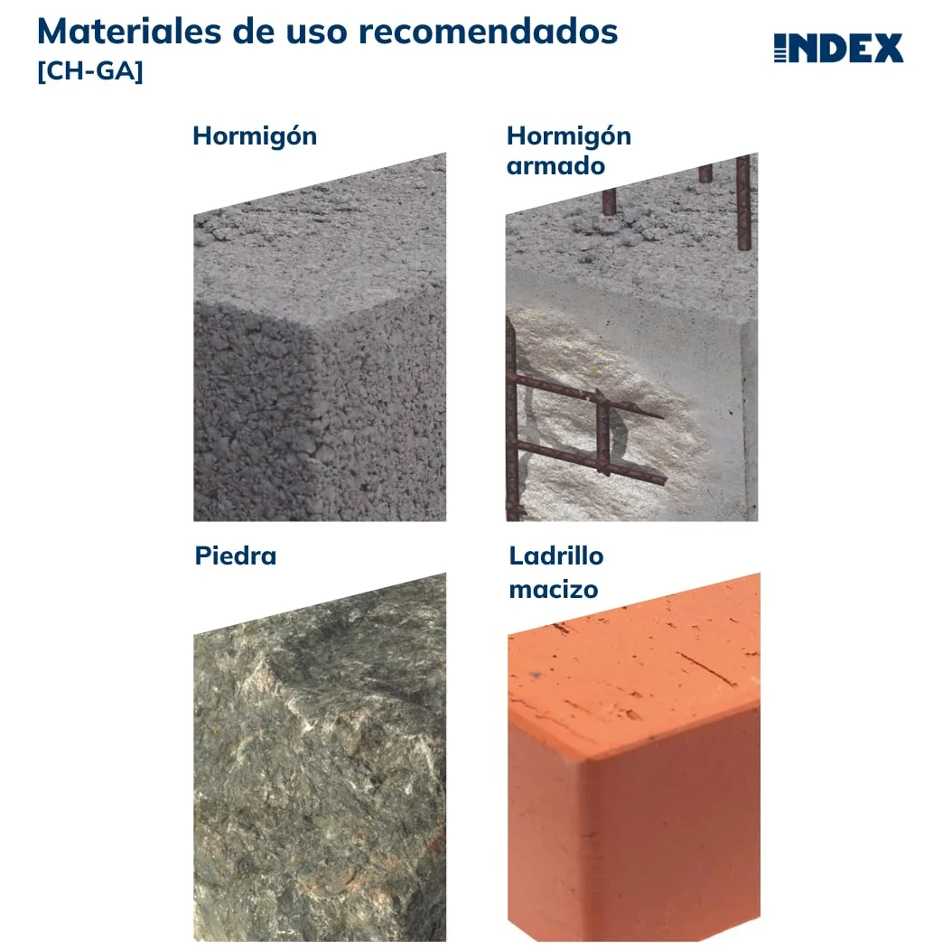 Anclaje antigiro para cargas medias Gancho - MEDIDA: M6 x 45 Ø8 - Unid: 100