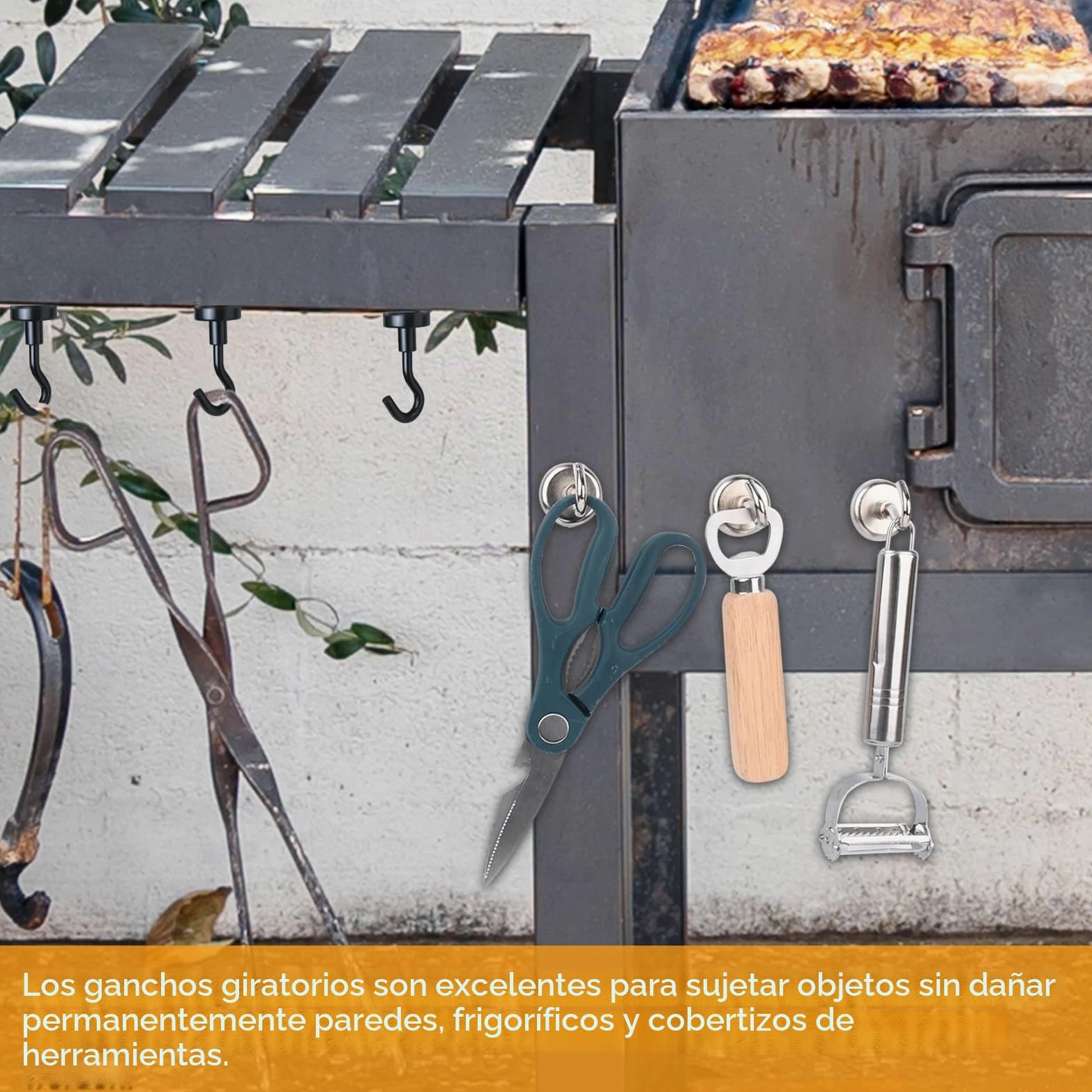 Swihorab Ganchos Magnéticos Neodimio - 28 Piezas Extrafuertes, 10 kg