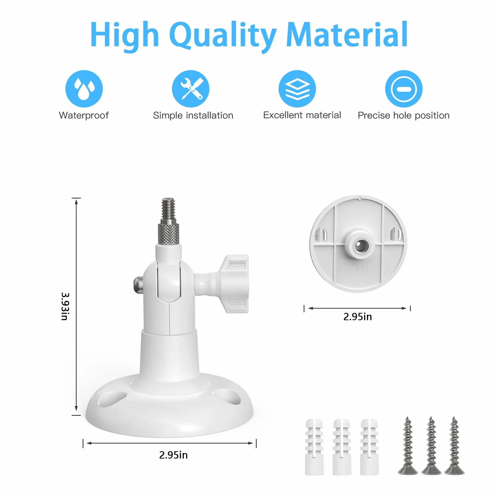 HOLACA Soporte de pared compatible con cámara de seguridad eufy C210/C220/E30 (cámara no incluida), soporte de pared