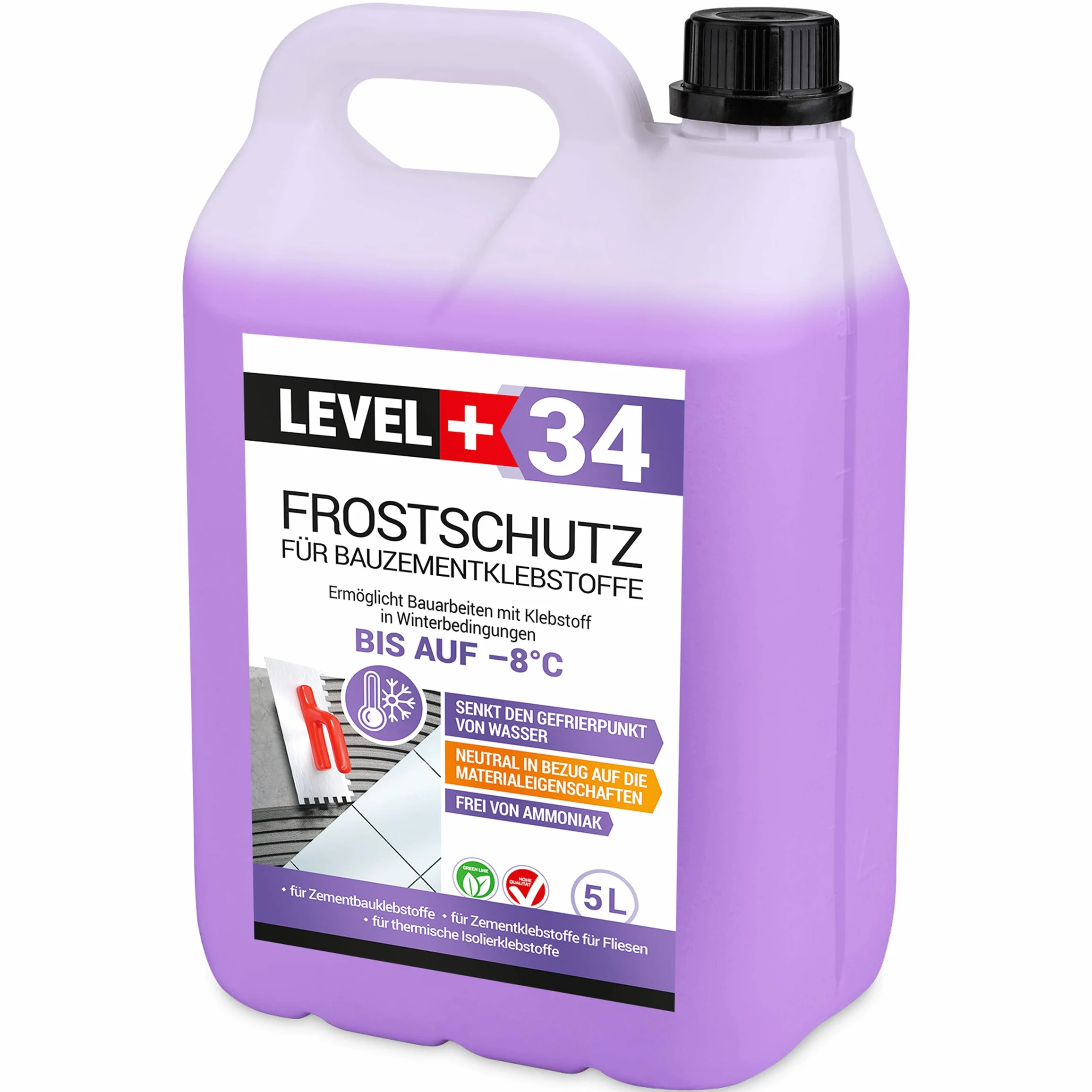 5 L anticongelante para pegamentos de cemento, cemento, azulejos para adhesivos térmicos de aislamiento RM34