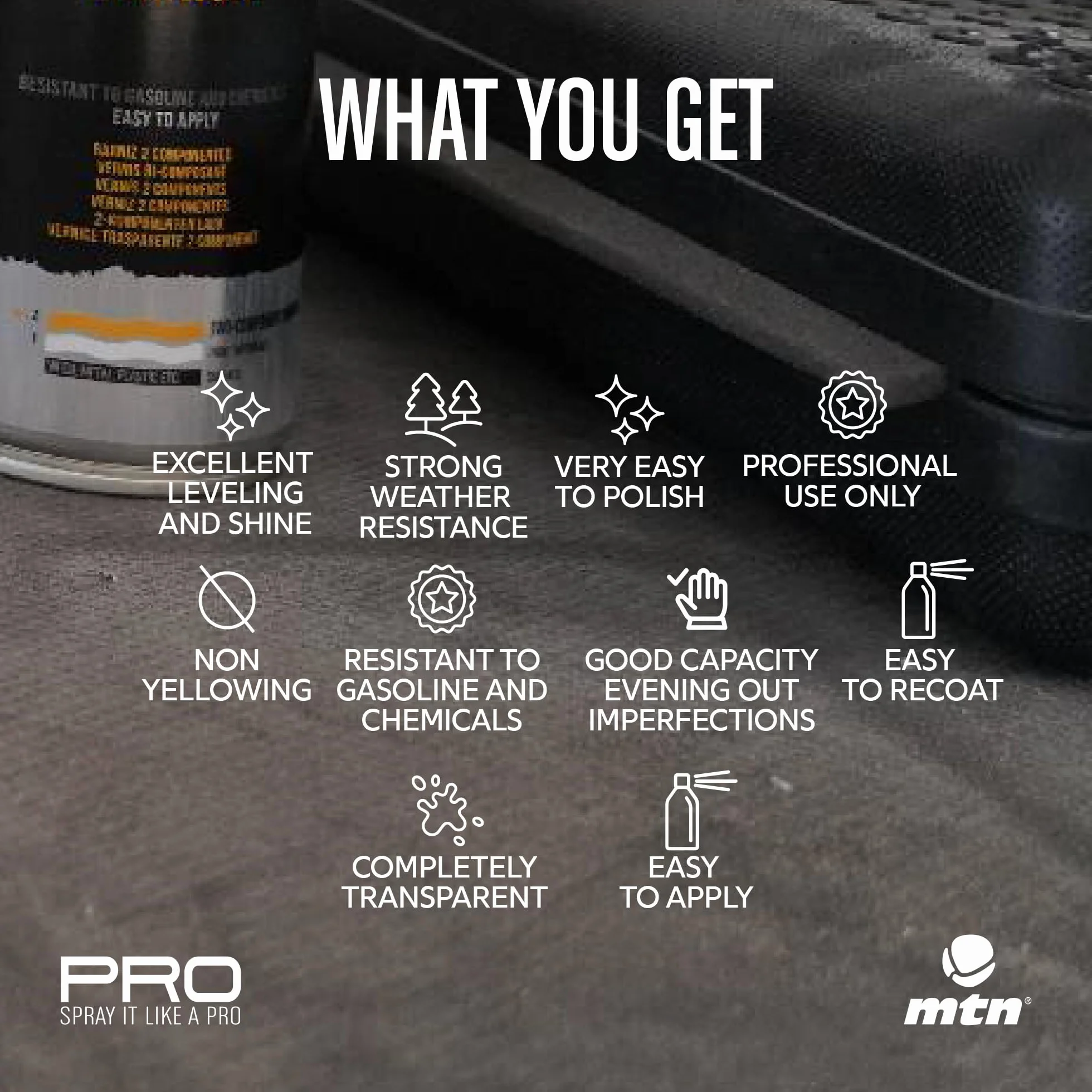 MTN PRO Barniz 2K Mate 400ml