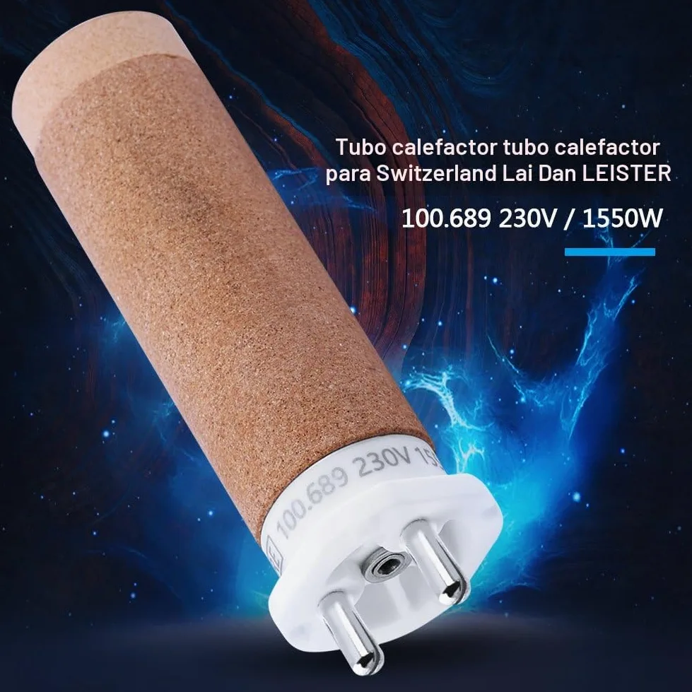 Leister 100.689 Calefactor Elemento, 230V 1550W Calefactor Tubo Elemento Cerámico Original de Recambio, para Pistola Manual de Aire Caliente Triac-S Pistola Soldadora de Plástico
