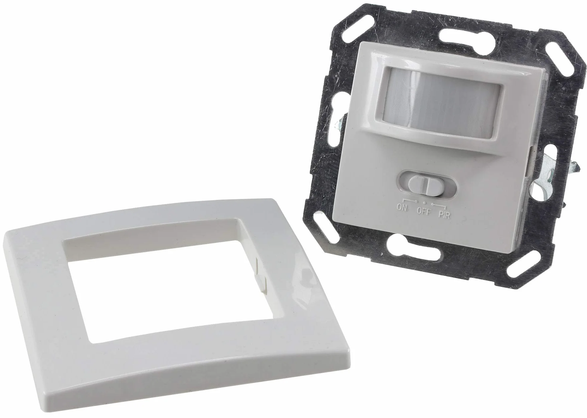 ChiliTec Detector de movimiento (2 unidades, empotrable, LED, alcance de 9 m, tecnología IP20, sustituye a un interruptor), color blanco