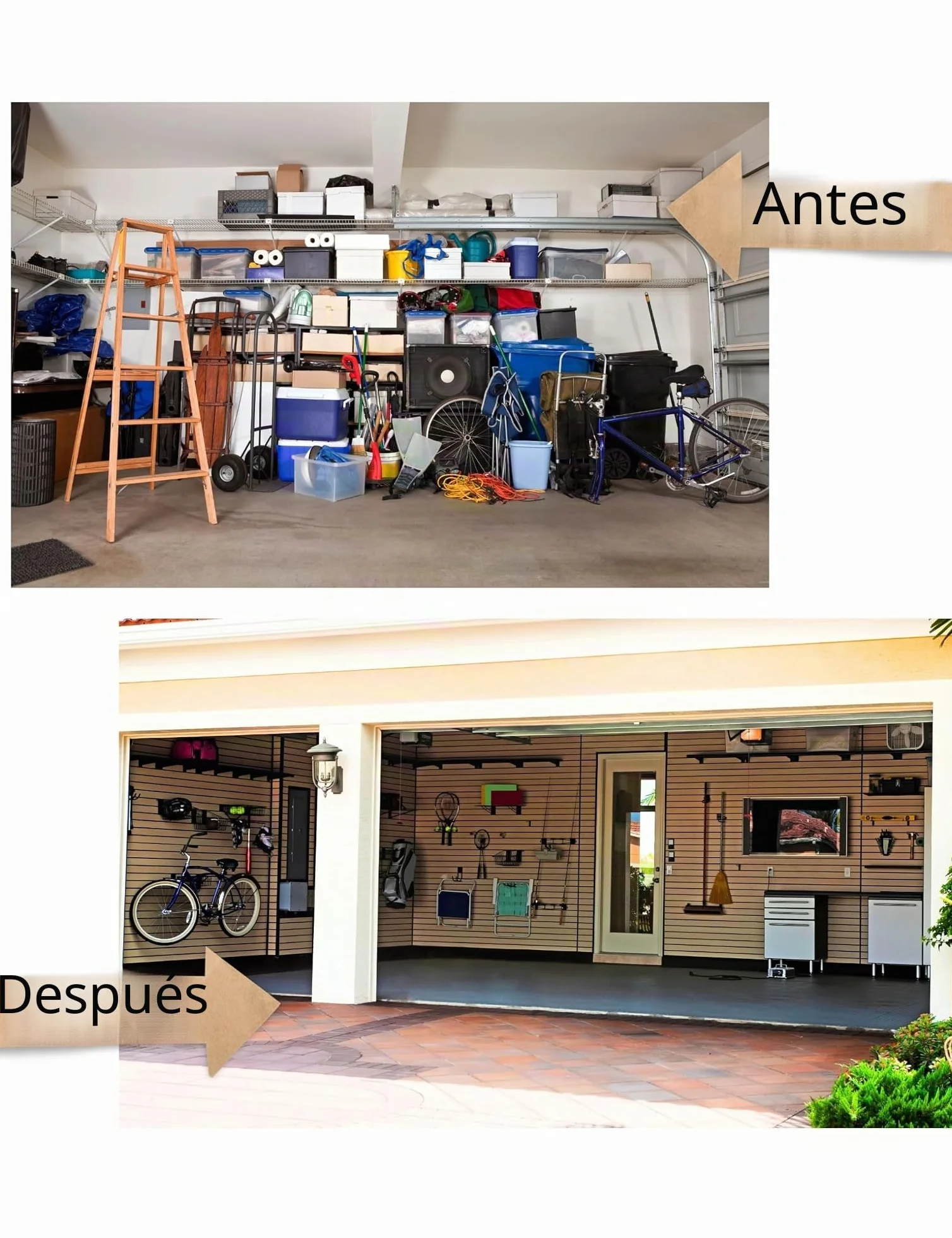 Gancho Pared para Escalera Soporte Multiuso Garaje Organizador Herramientas