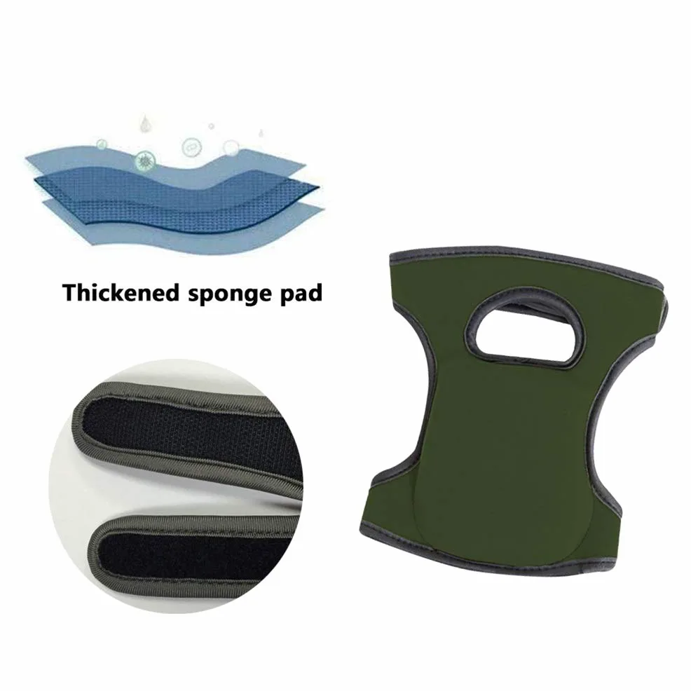 Par de Rodilleras de Esponja, Rodilleras de Espuma Suave, Unisex para Jardinería, Deportes y (GREEN)